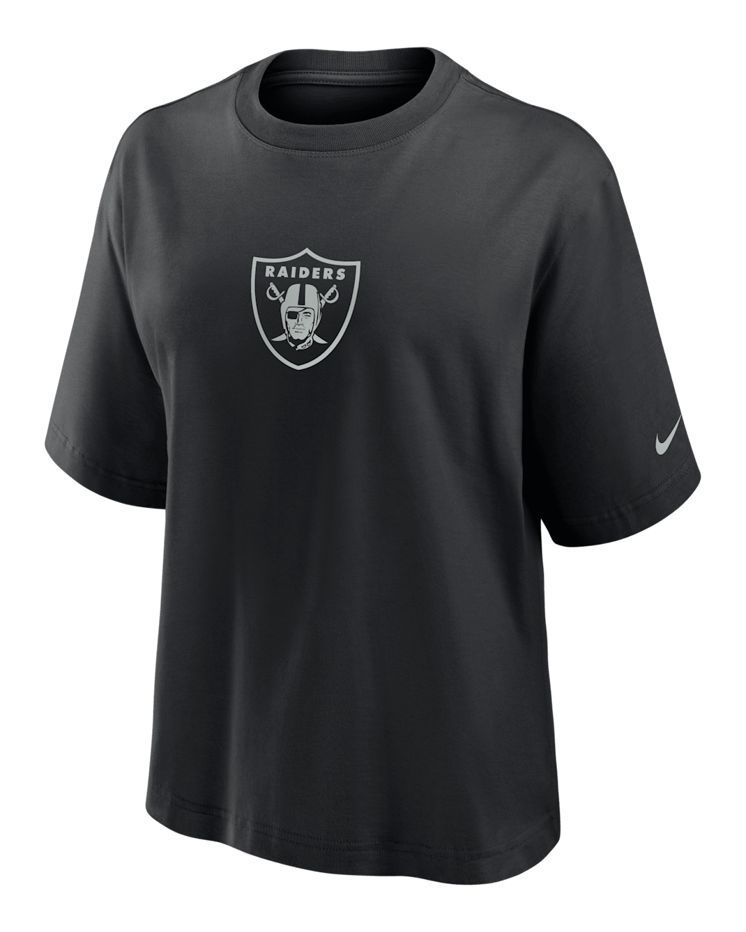 Playera Nike de la NFL para mujer Las Vegas Raiders Boxy - Negro