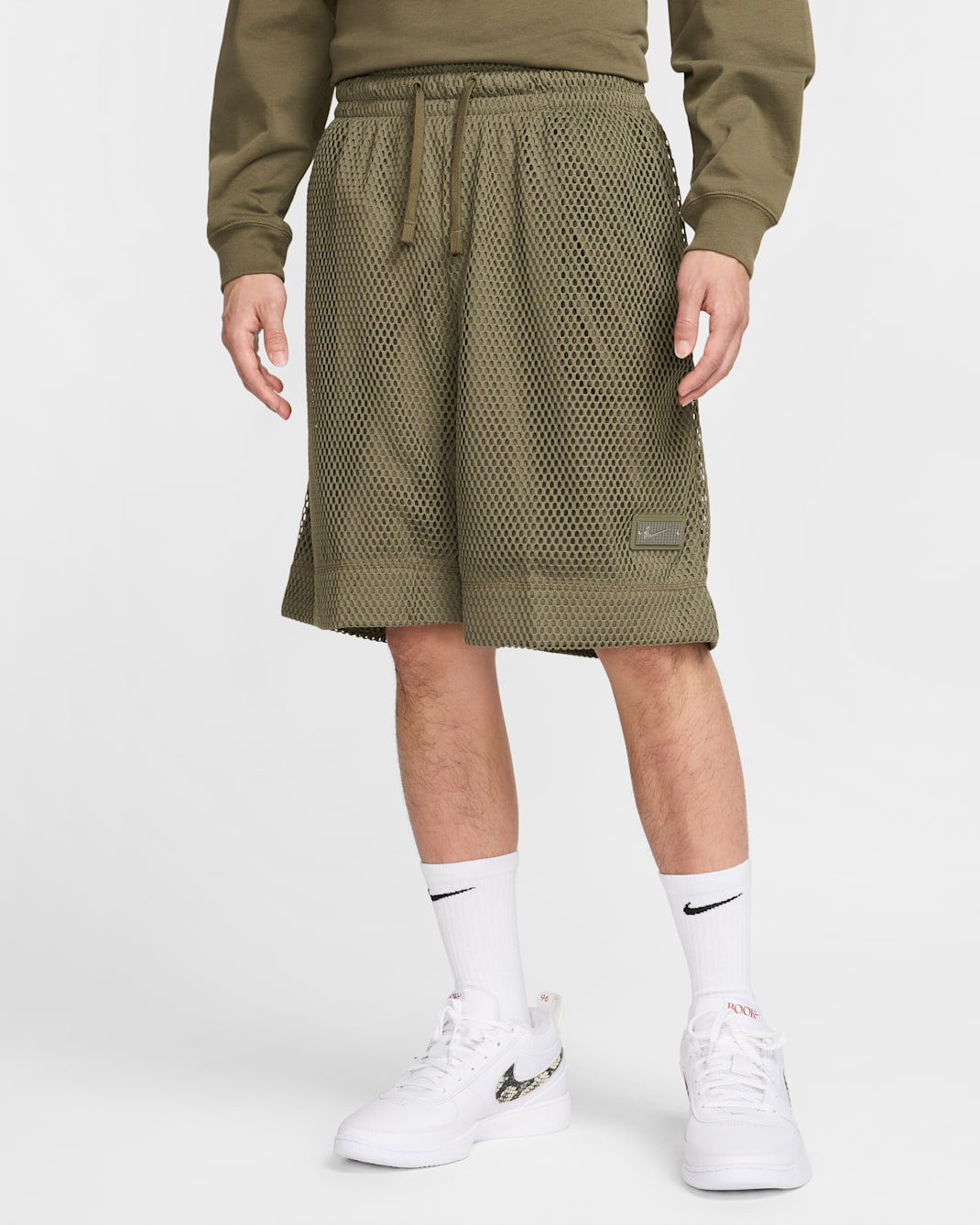 Shorts de básquetbol Nike Dri-FIT de 25 cm para hombre Devin Booker - Oliva medio