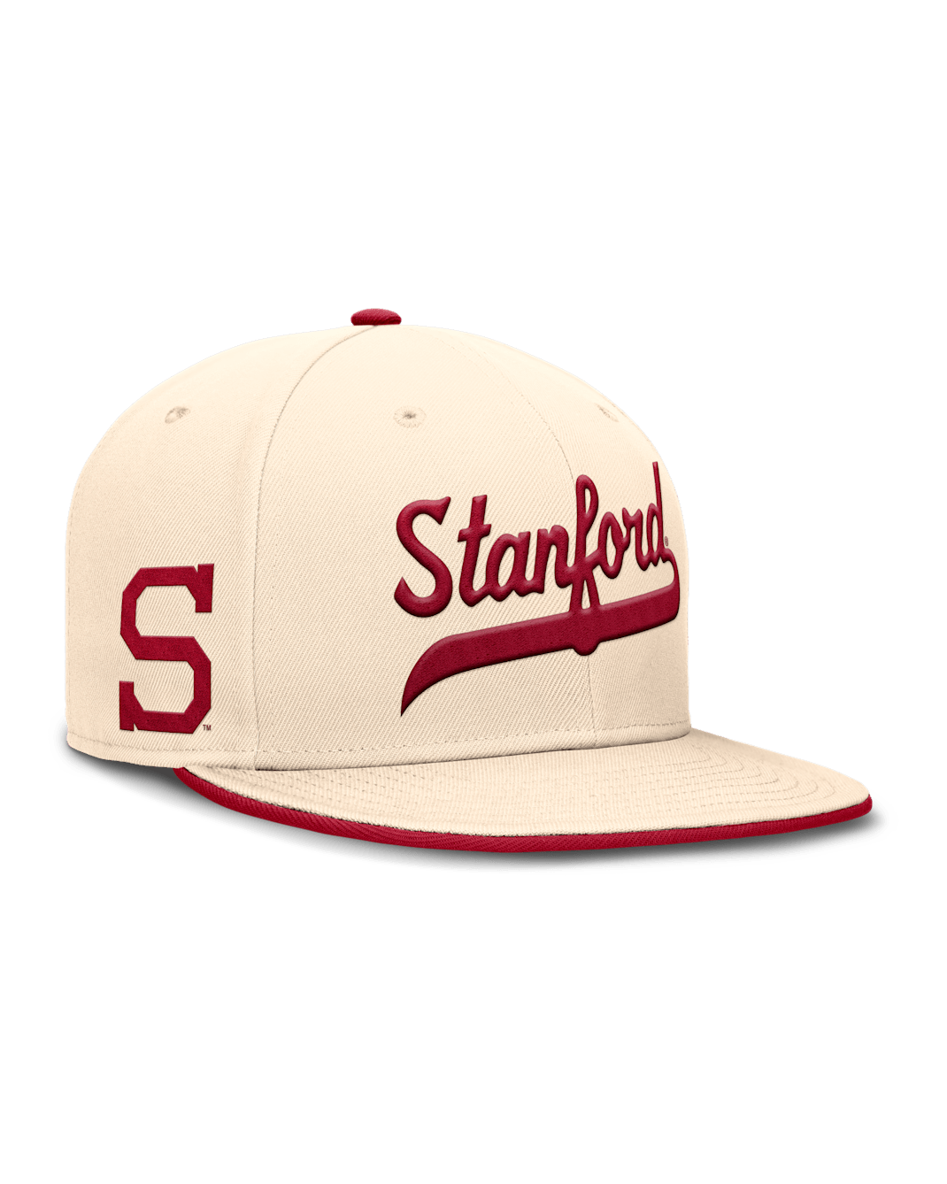 Gorra universitaria Nike Dri-FIT ajustada para hombre Stanford Cardinal Primetime True - Natural