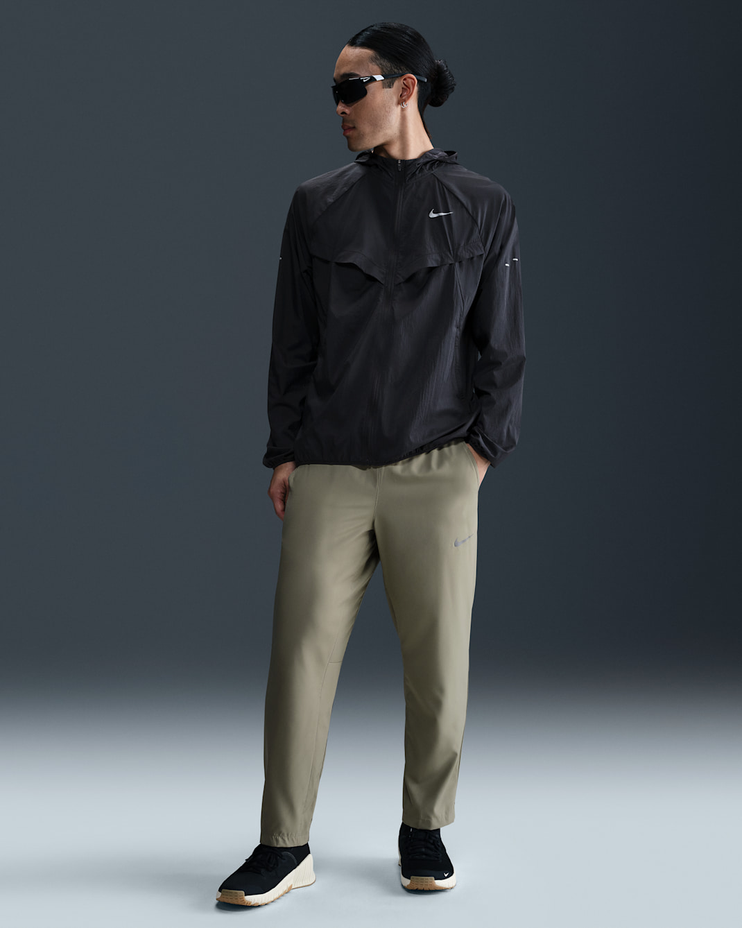 ナイキ フォーム メンズ Dri-FIT オープンヘム バーサタイル パンツ - ライトアーミー/ブラック