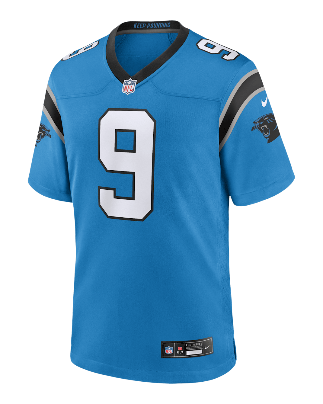 Jersey de fútbol americano Nike de la NFL Game para hombre Bryce Young Carolina Panthers - Azul