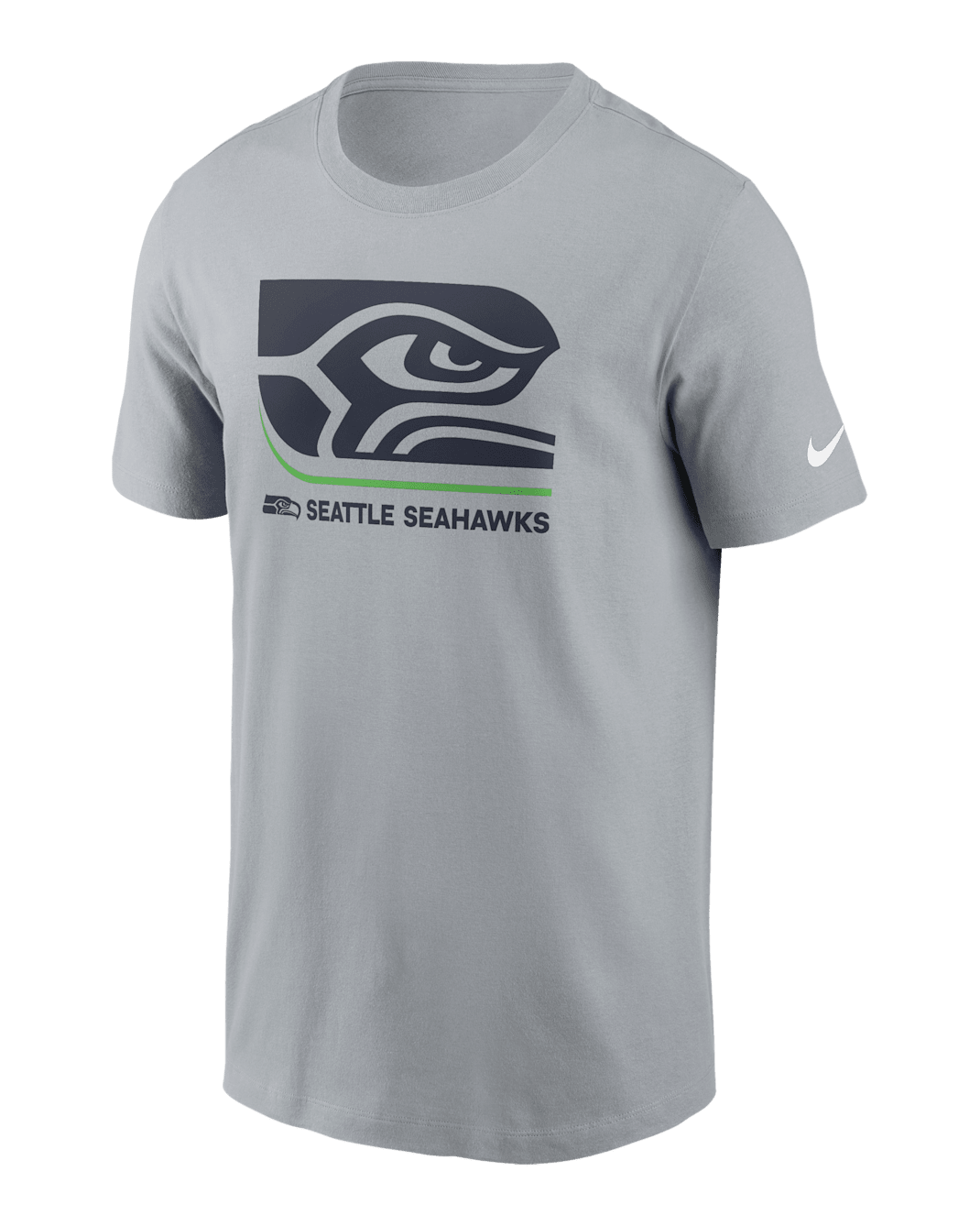Seattle Seahawks Lockup Essential Men’s Nike NFL T-Shirt - Grey