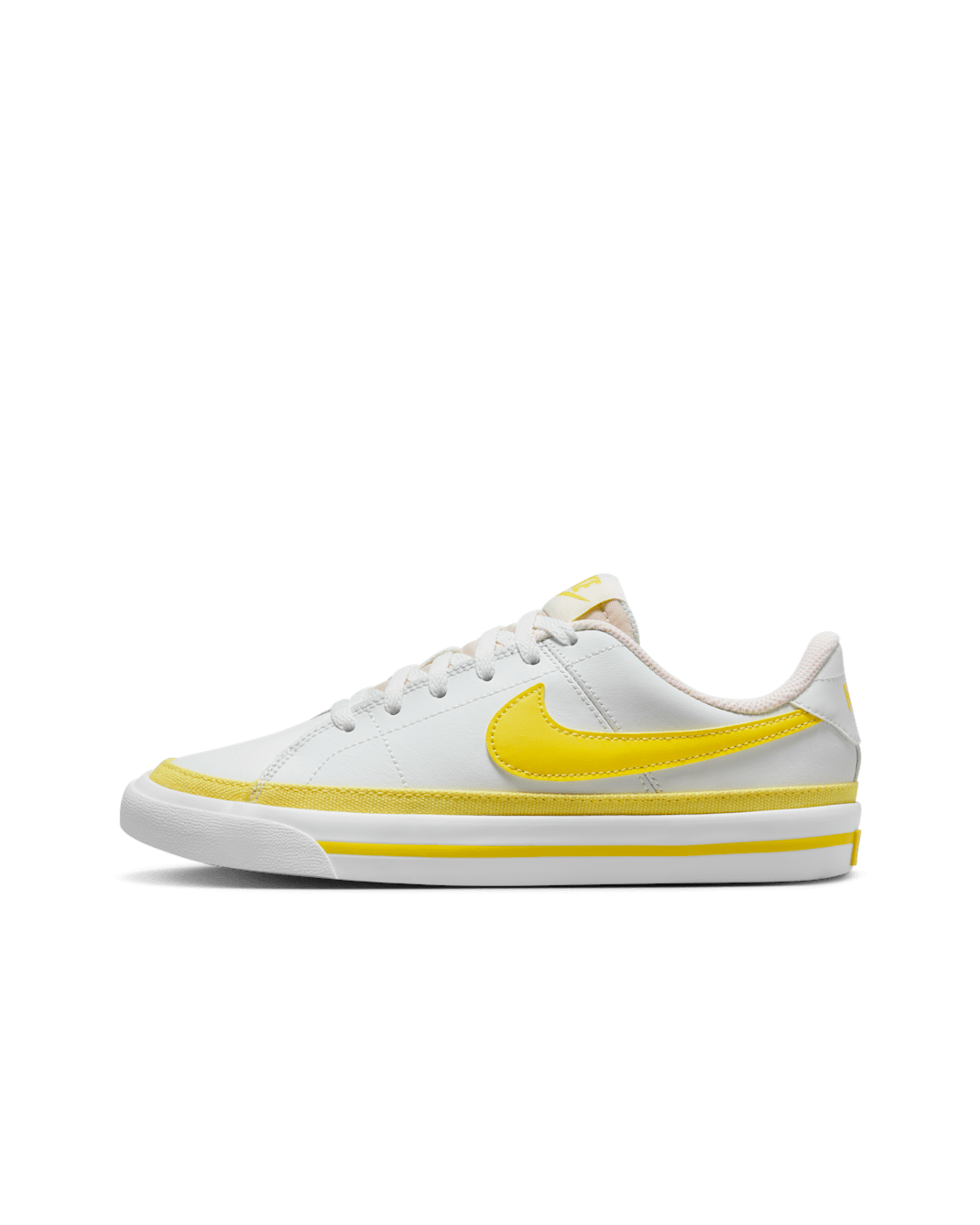 NikeCourt Legacy Older Kids' Shoes - Summit White/White/Opti Yellow
