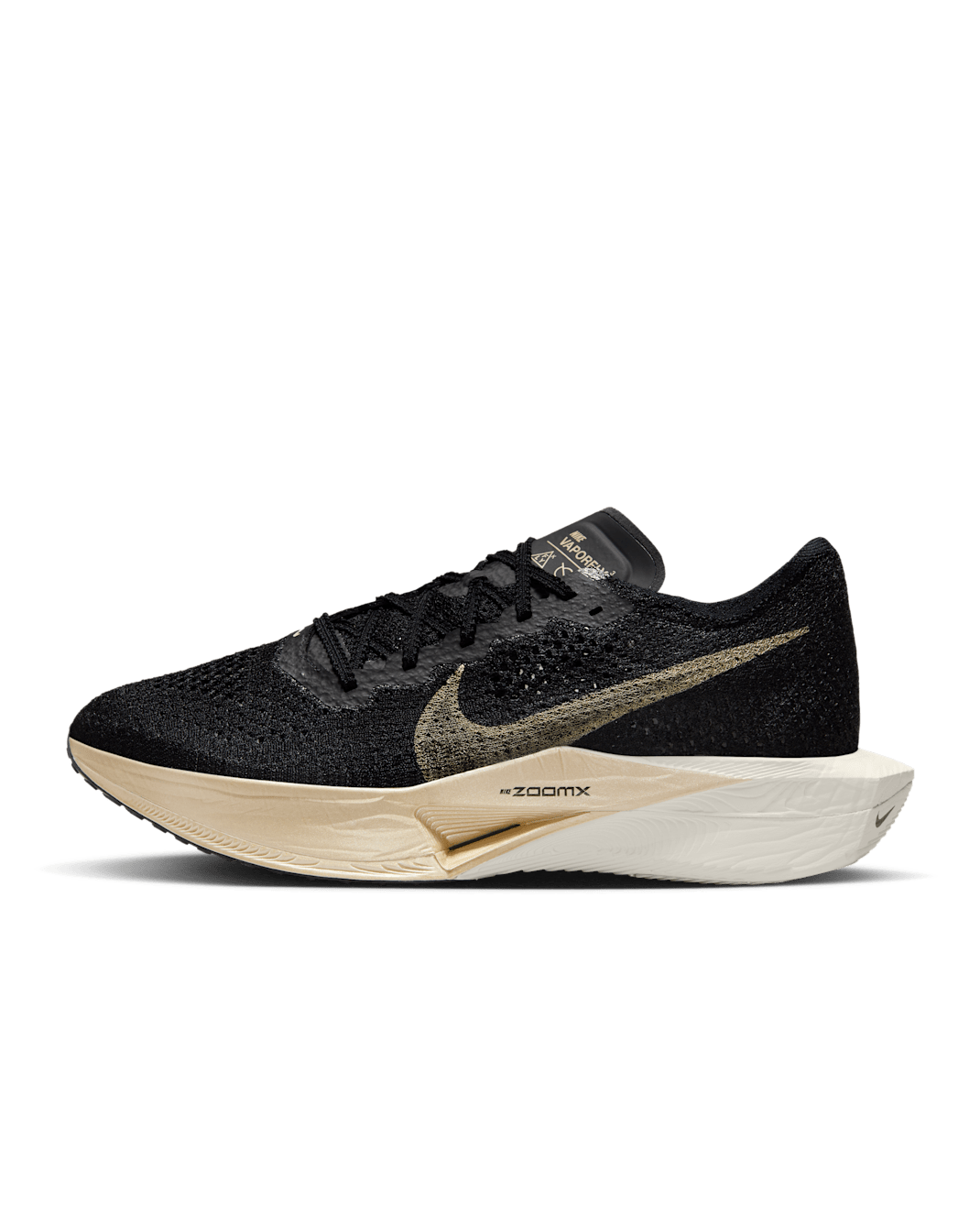 나이키 베이퍼플라이 3 남성 로드 레이싱화 - 블랙/블랙/오트밀/메탈릭 골드 그레인