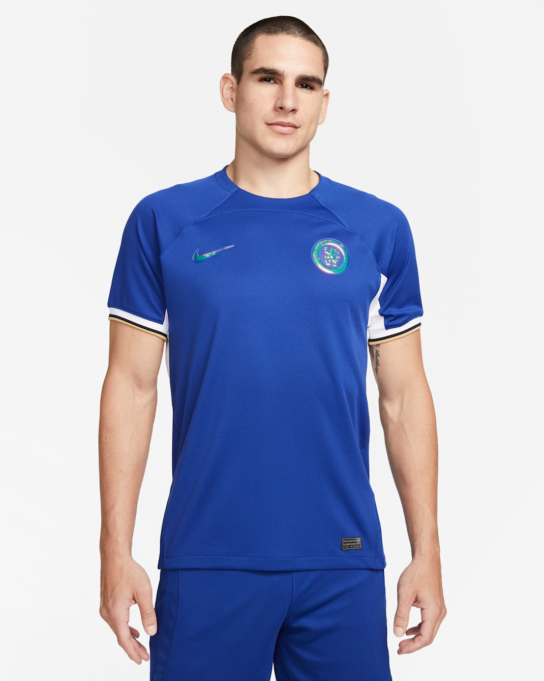 Chelsea FC 2023/24 Stadium 主場男款 Nike Dri-FIT 足球衣 - Rush Blue/白色/Club Gold