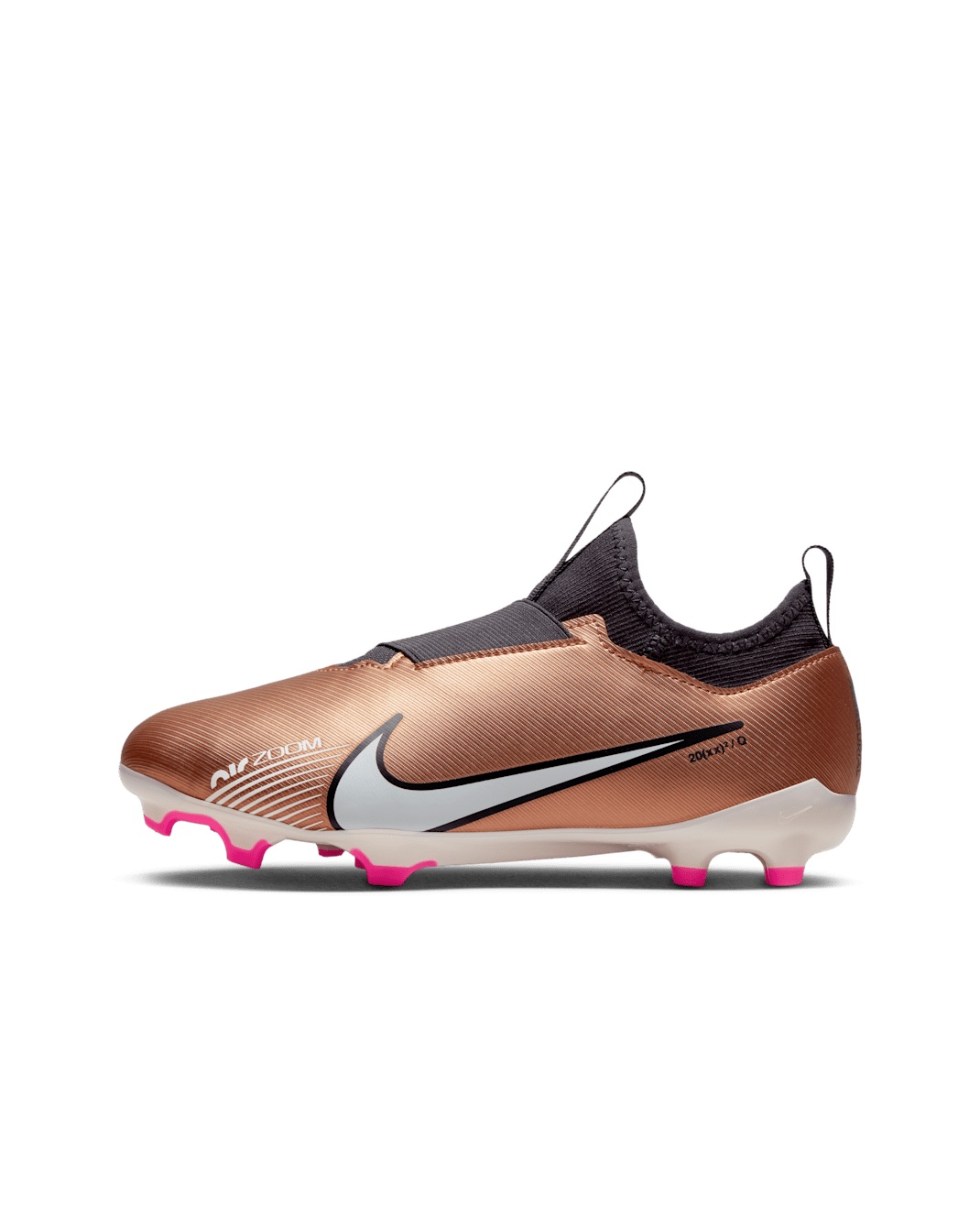 Nike Jr. Zoom Mercurial Vapor 15 Academy MG Younger/Older Kids' Multi-Ground Football Boot - Metallic Copper/Metallic Copper