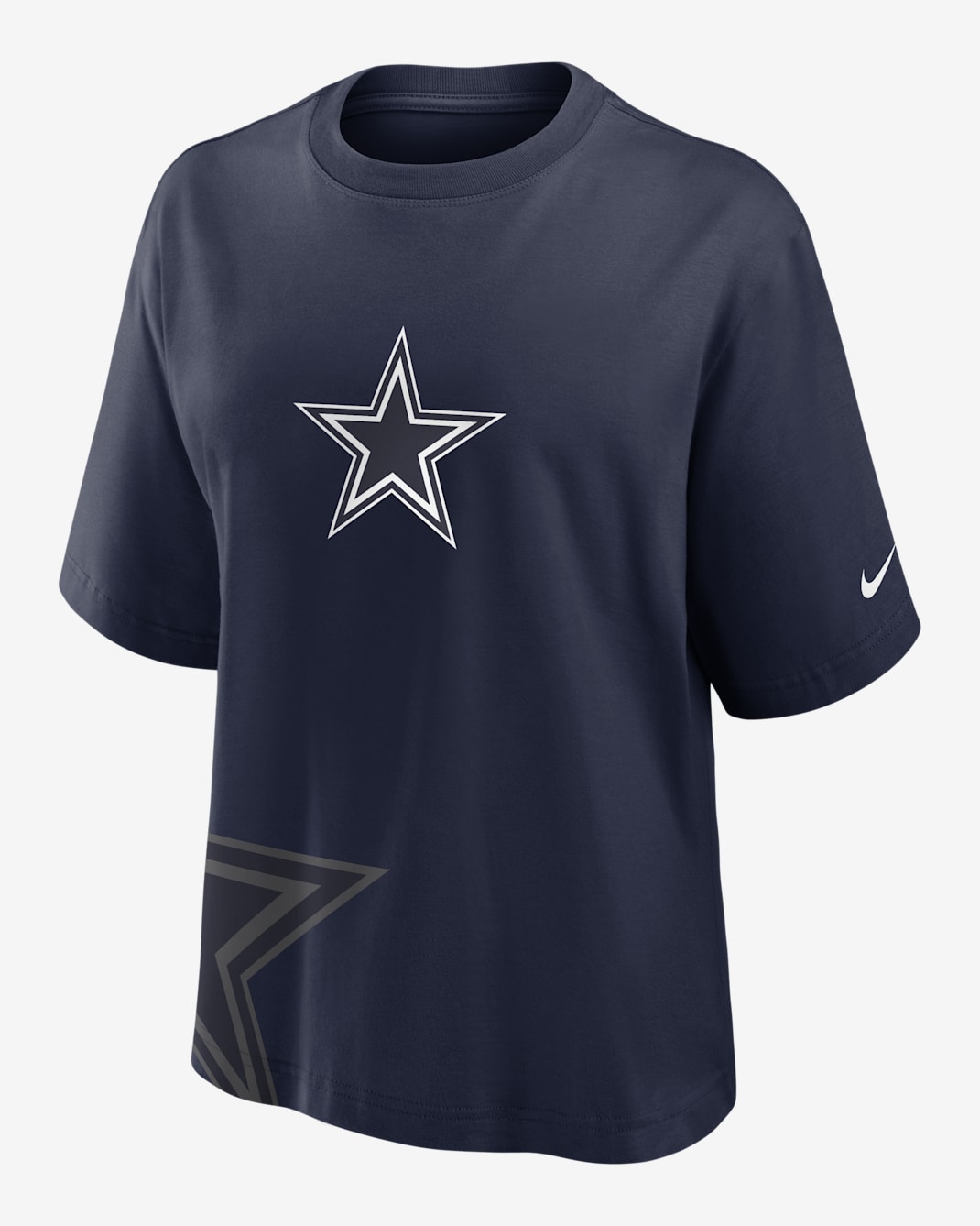 Playera Nike de la NFL para mujer Dallas Cowboys Boxy - Azul marino