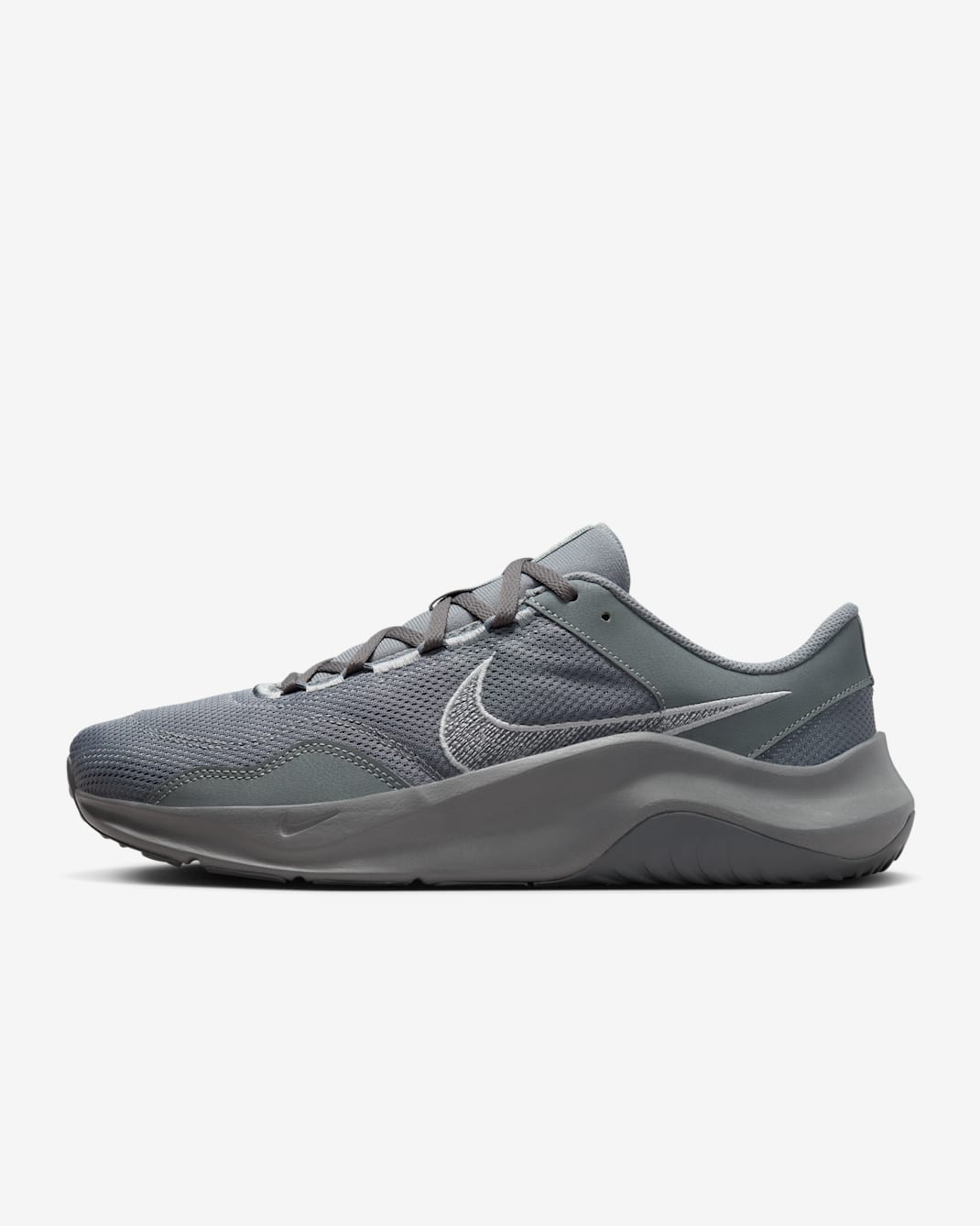 Nike Legend Essential 3 Next Nature Men's Workout Shoes - Smoke Grey/Monarch/Light Smoke Grey