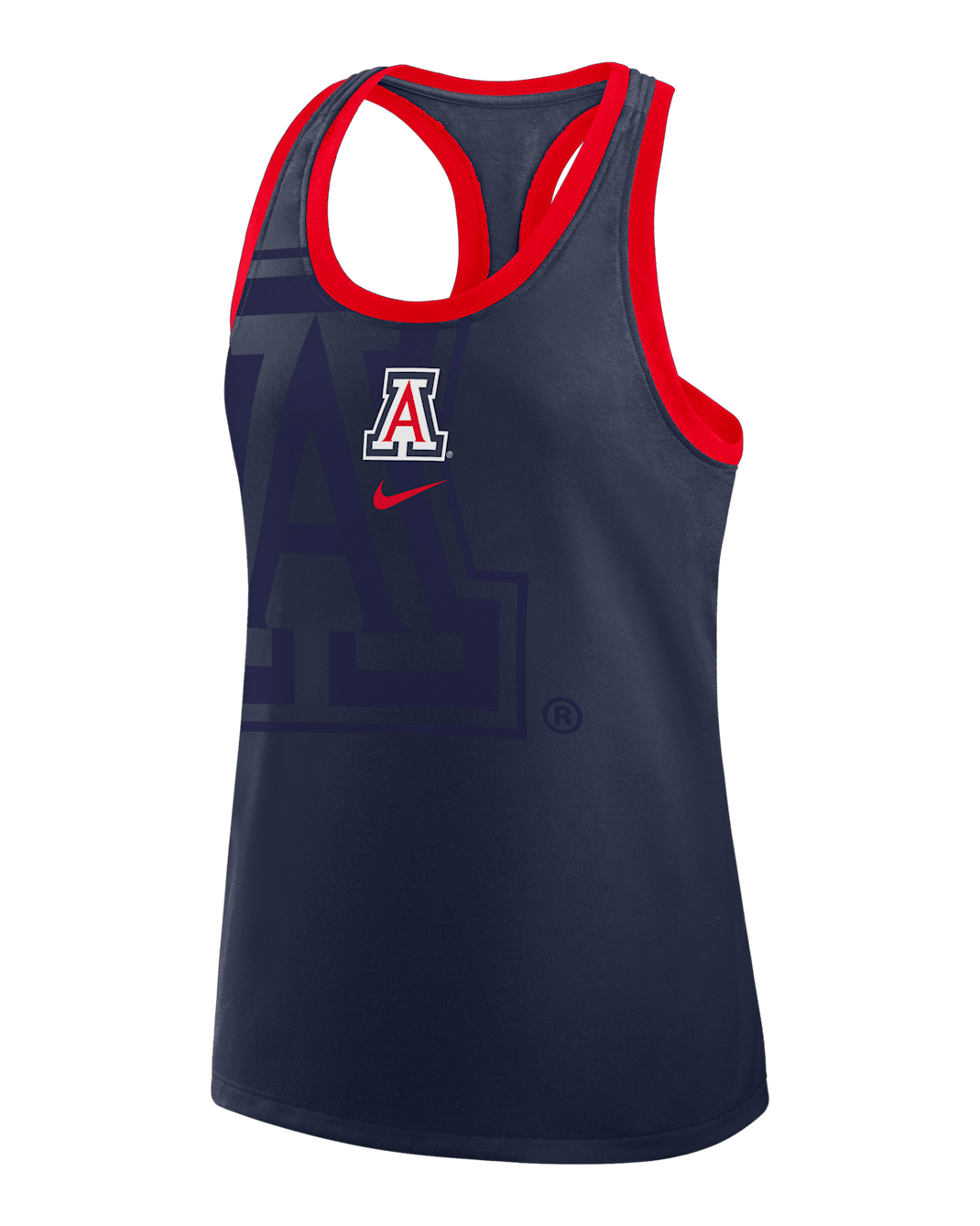 Arizona Primetime Shadow Women's Nike College Racerback Tank Top - Navy