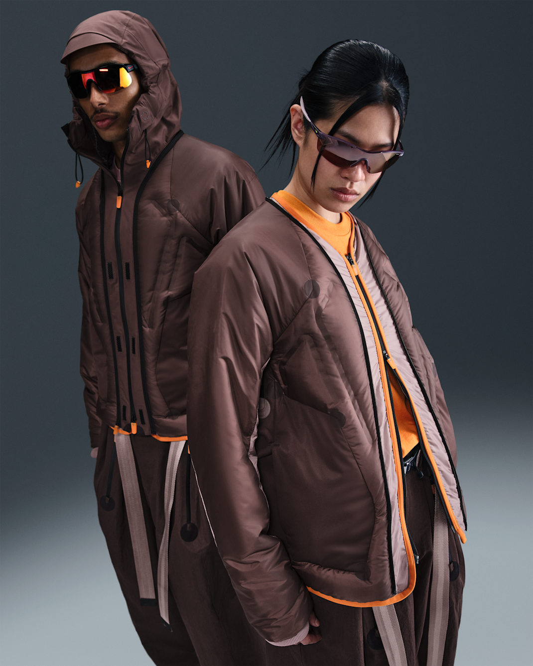 나이키 ISPA 어댑트 센스 에어 재킷 - 어스/스모키 모브/모나크