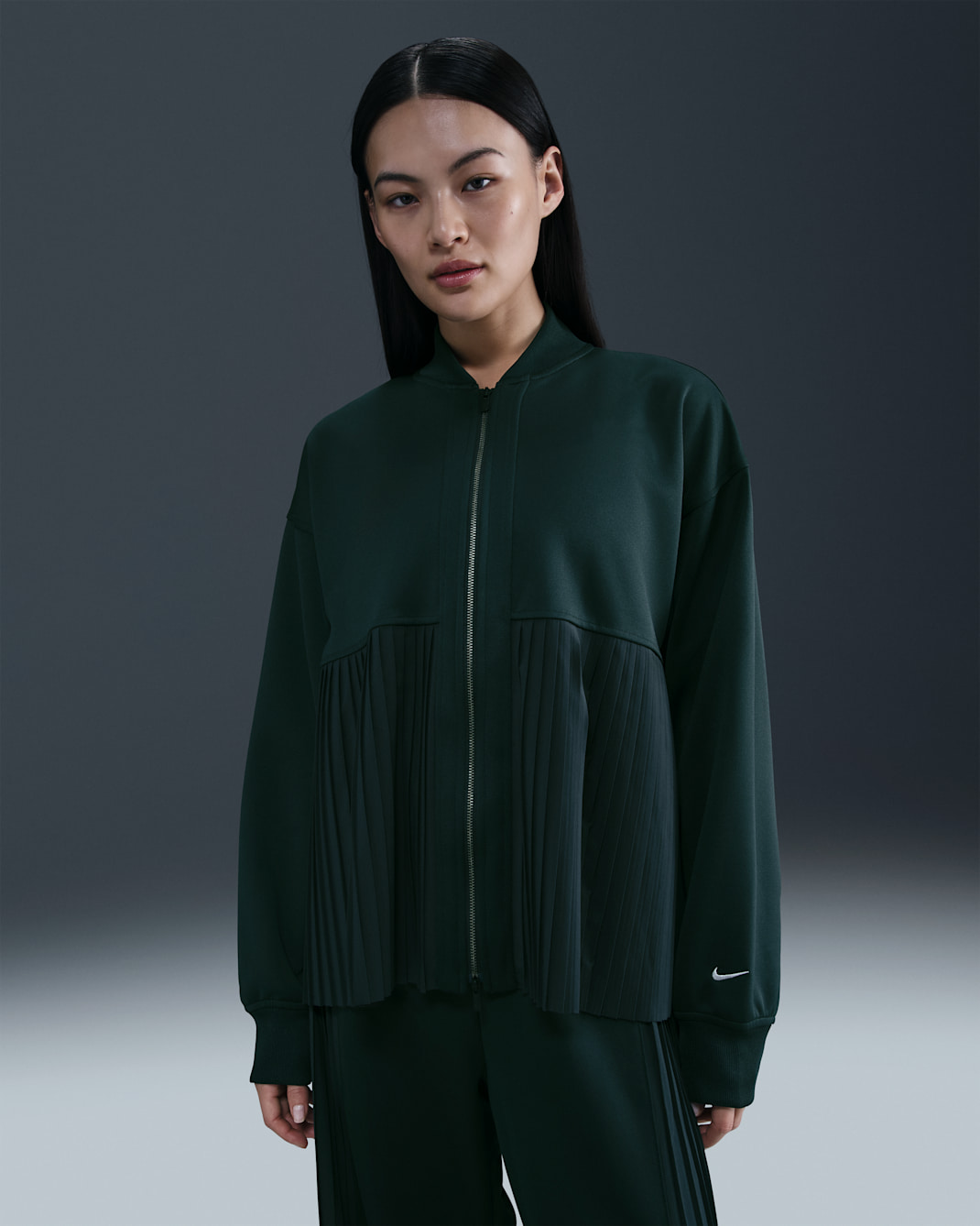 Nike Sportswear Women's Pleated Jacket - Seaweed/Sail