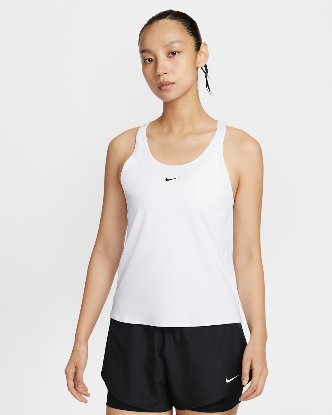 Nike Pro Women's Dri-FIT Tank Top - White/Black