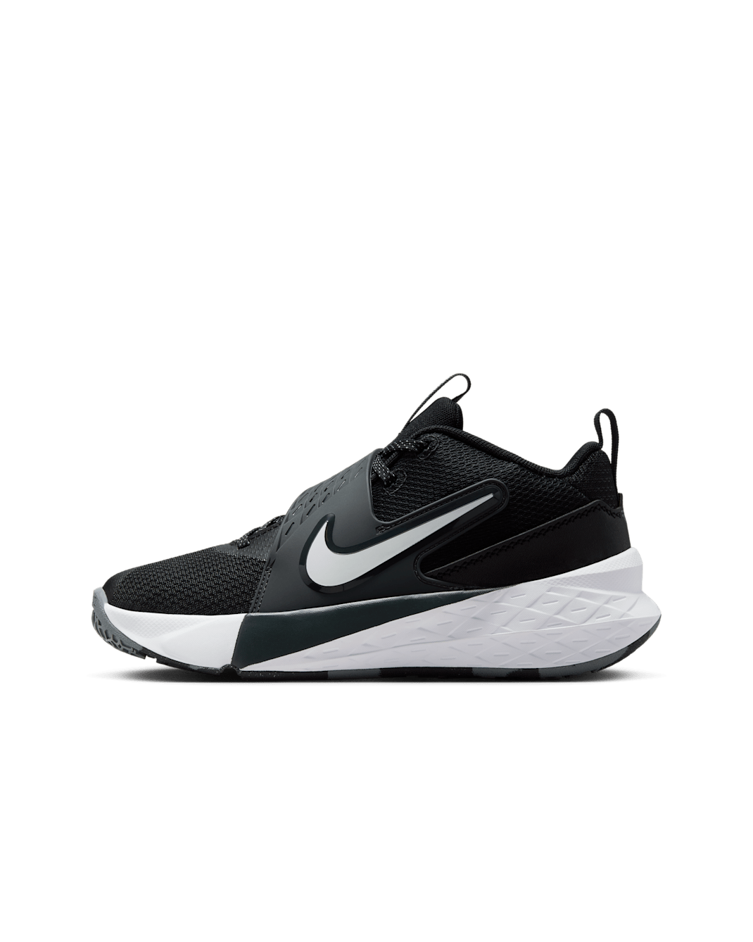 Nike Team Hustle D 12 Tenis de básquetbol para niños grandes - Negro/Antracita/Blanco