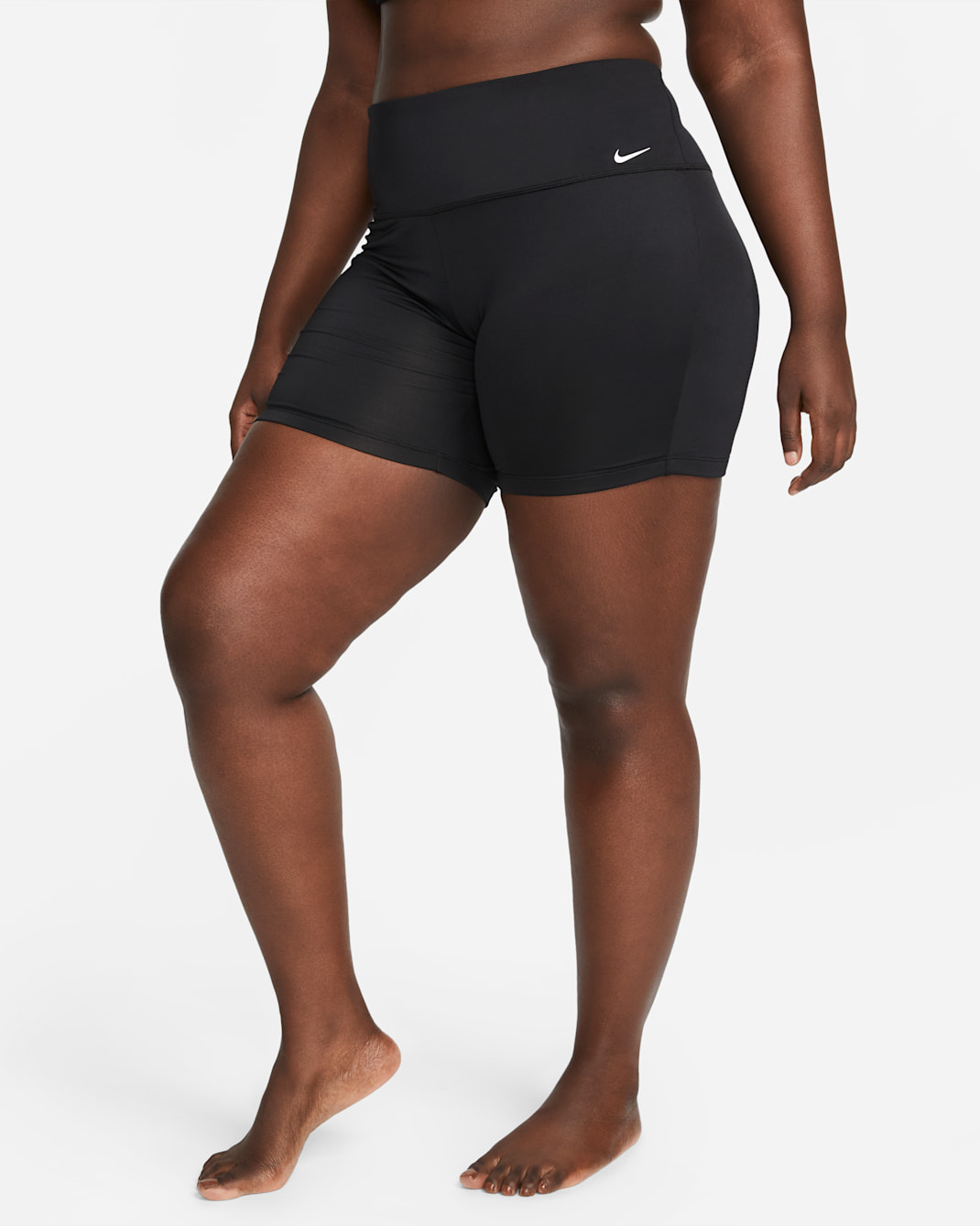Nike Essential Women's 6" Swim Kick Shorts (Plus Size) - Black