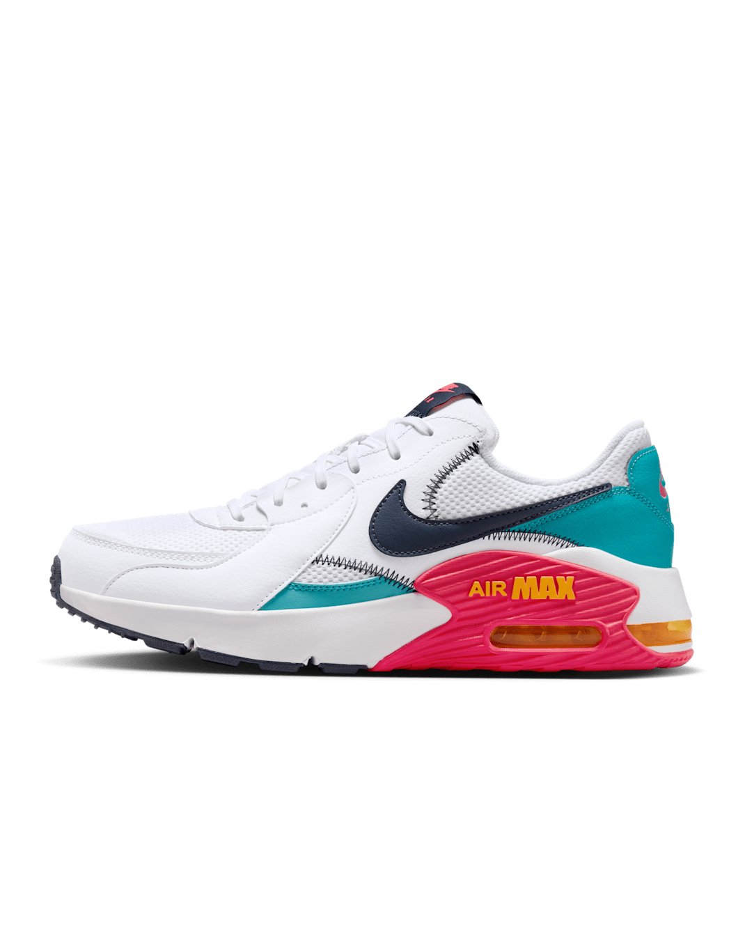 Nike Air Max Excee Men's Shoes - White/Dusty Cactus/Laser Orange/Thunder Blue