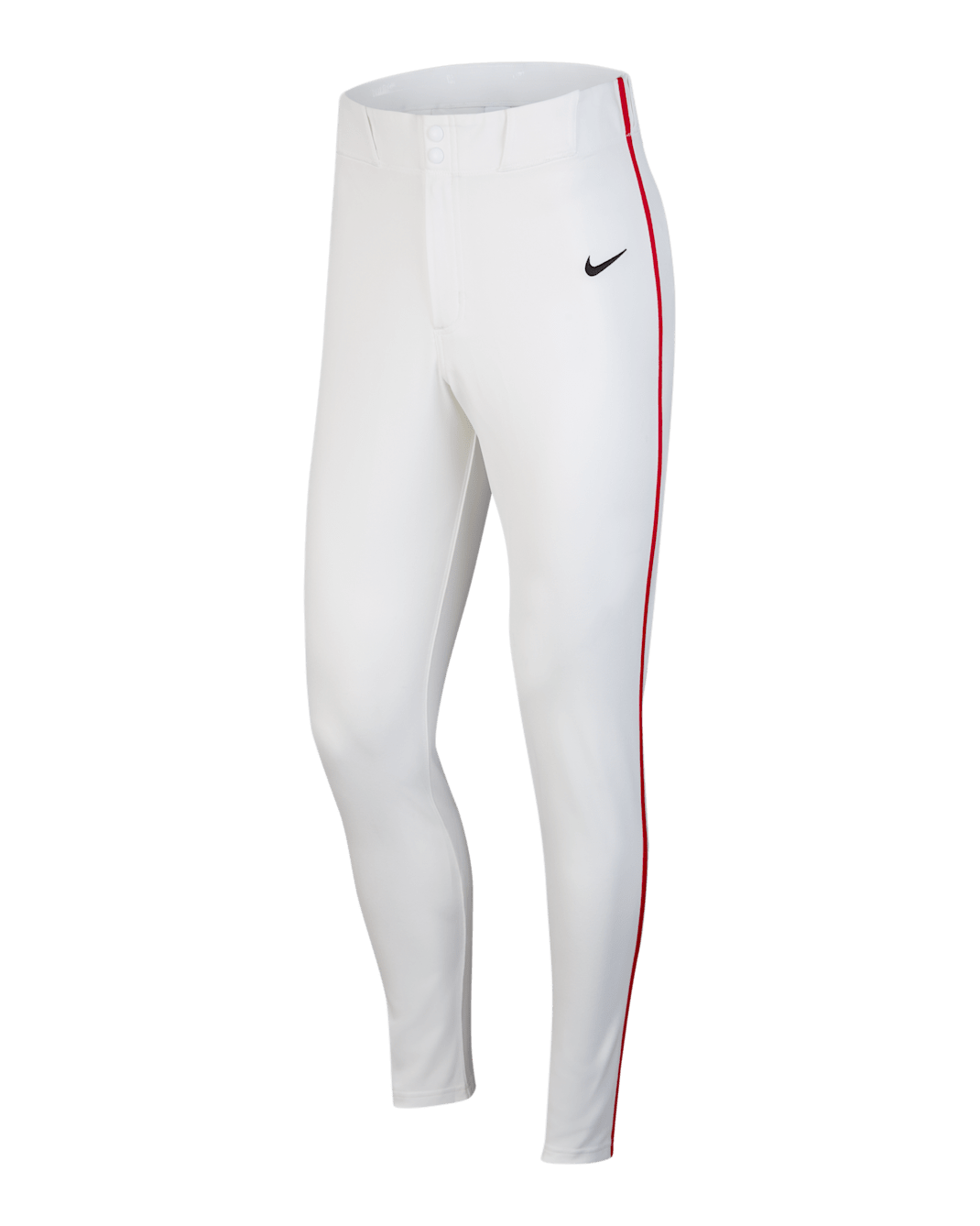 Nike Vapor Select Men's Piped Baseball Pants - White/University Red/Black