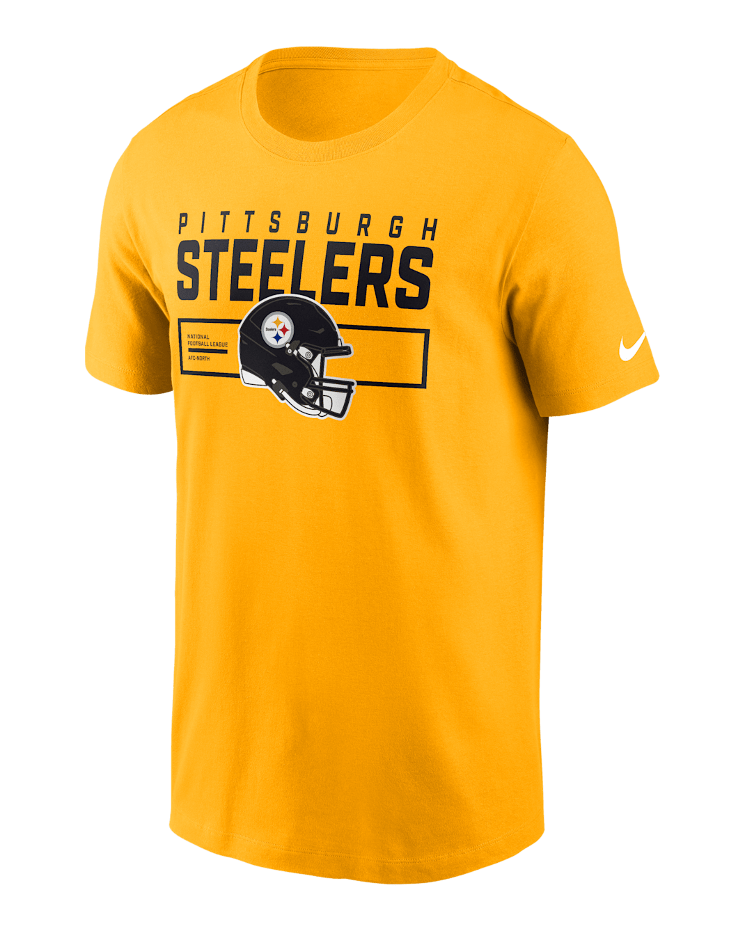 Pittsburgh Steelers Helmet Essential Men's Nike NFL T-Shirt - Gold