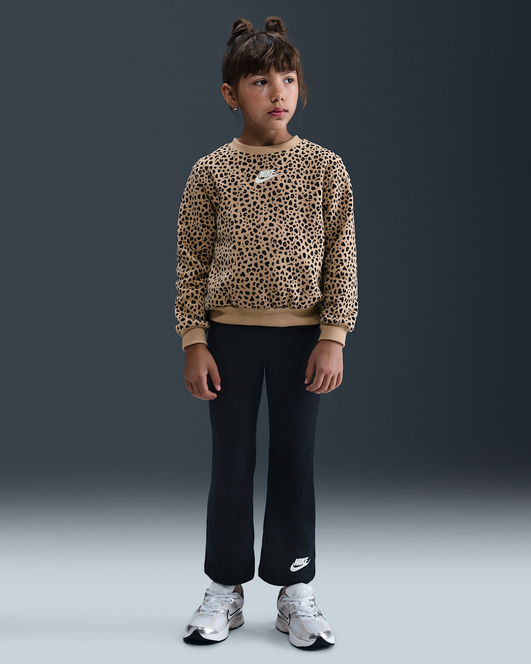 Conjunto de 2 piezas Kick Flare para preescolar Nike Wild Warmth - Negro