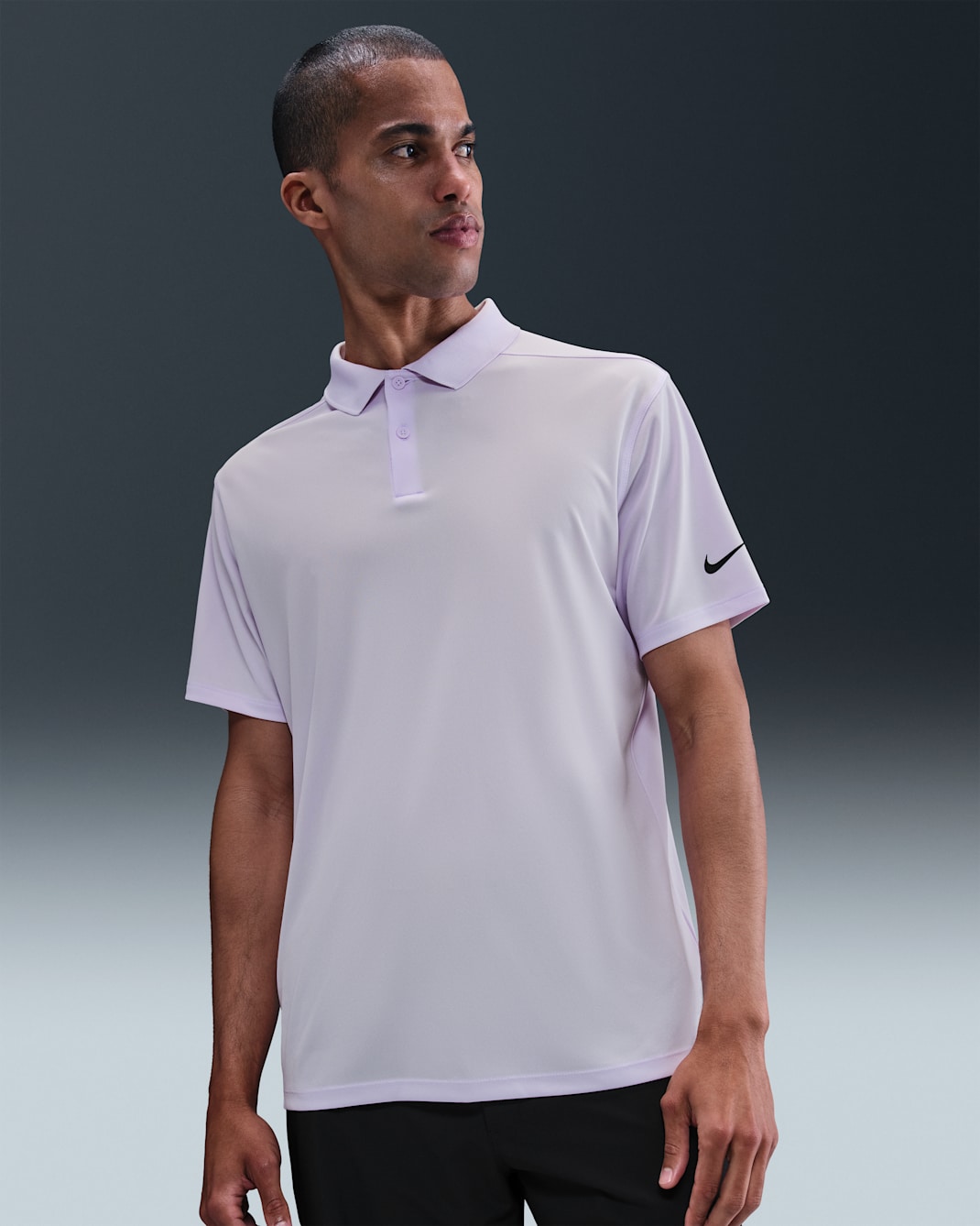 Nike Dri-FIT Victory Men's Golf Polo - Barely Grape/Black