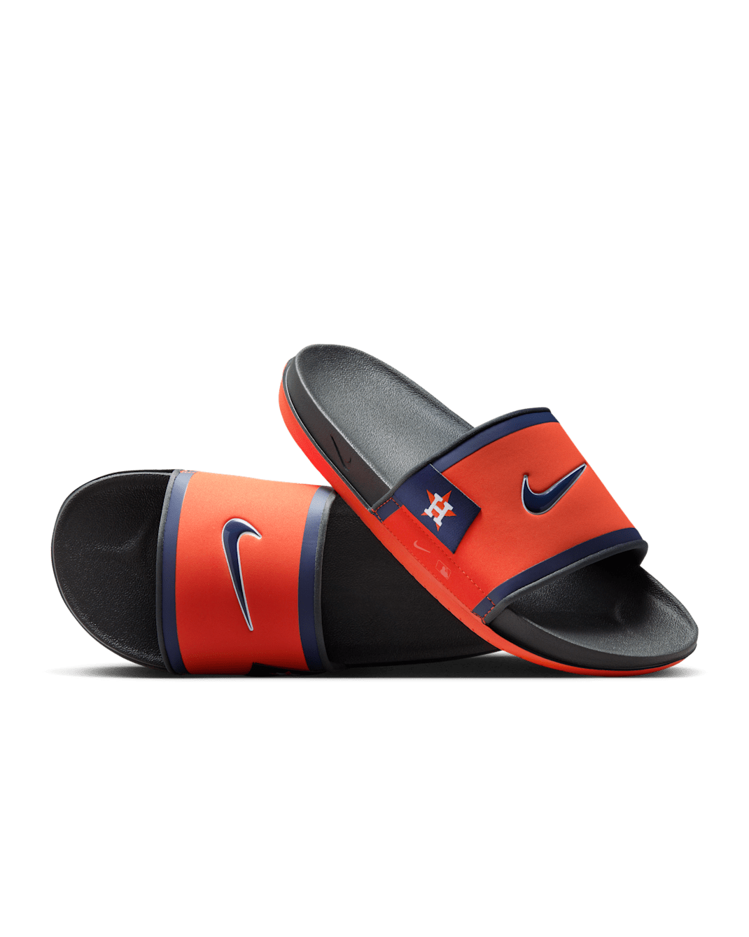 Nike Offcourt (Houston Astros) Offcourt Slides - Team Orange/Dark Smoke Grey/Midnight Navy