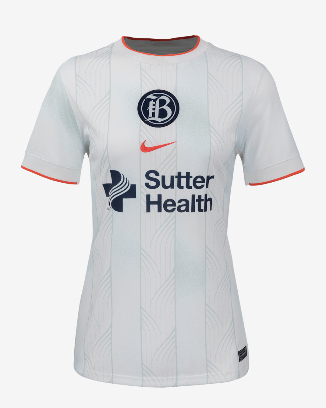 Bay FC 2025 Stadium Home Women's Nike Dri-FIT NWSL Replica Jersey - White/Night Silver