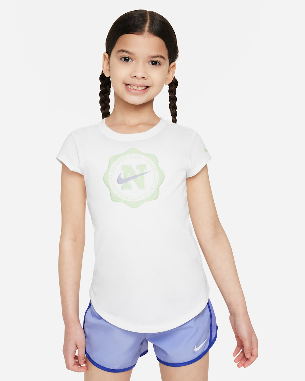 Nike Prep in Your Step T-Shirt mit Grafik für jüngere Kinder - Weiß