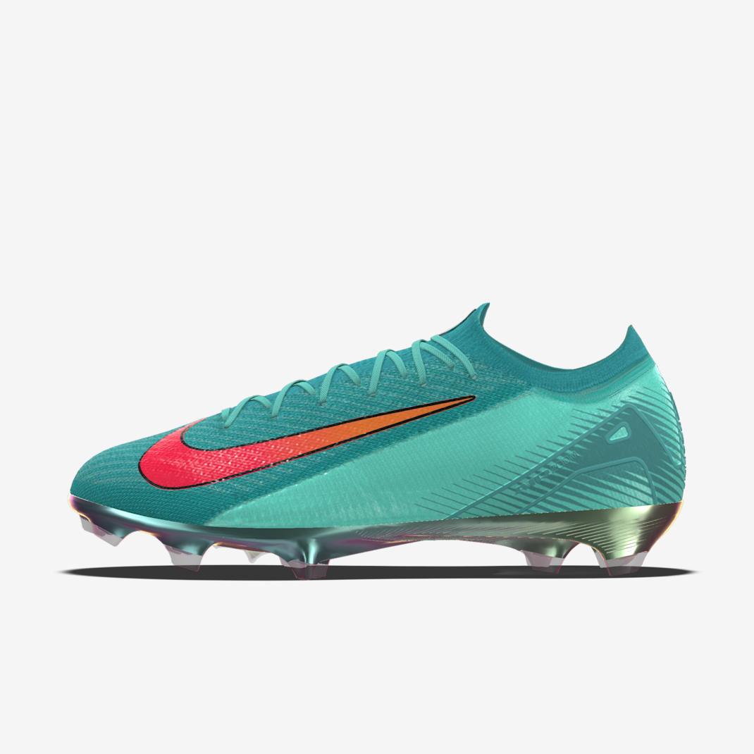 Nike Mercurial Vapor 16 Elite By You Custom Firm-Ground Low-Top Football Boot - Hyper Turquoise/Dusty Cactus/Hyper Turquoise