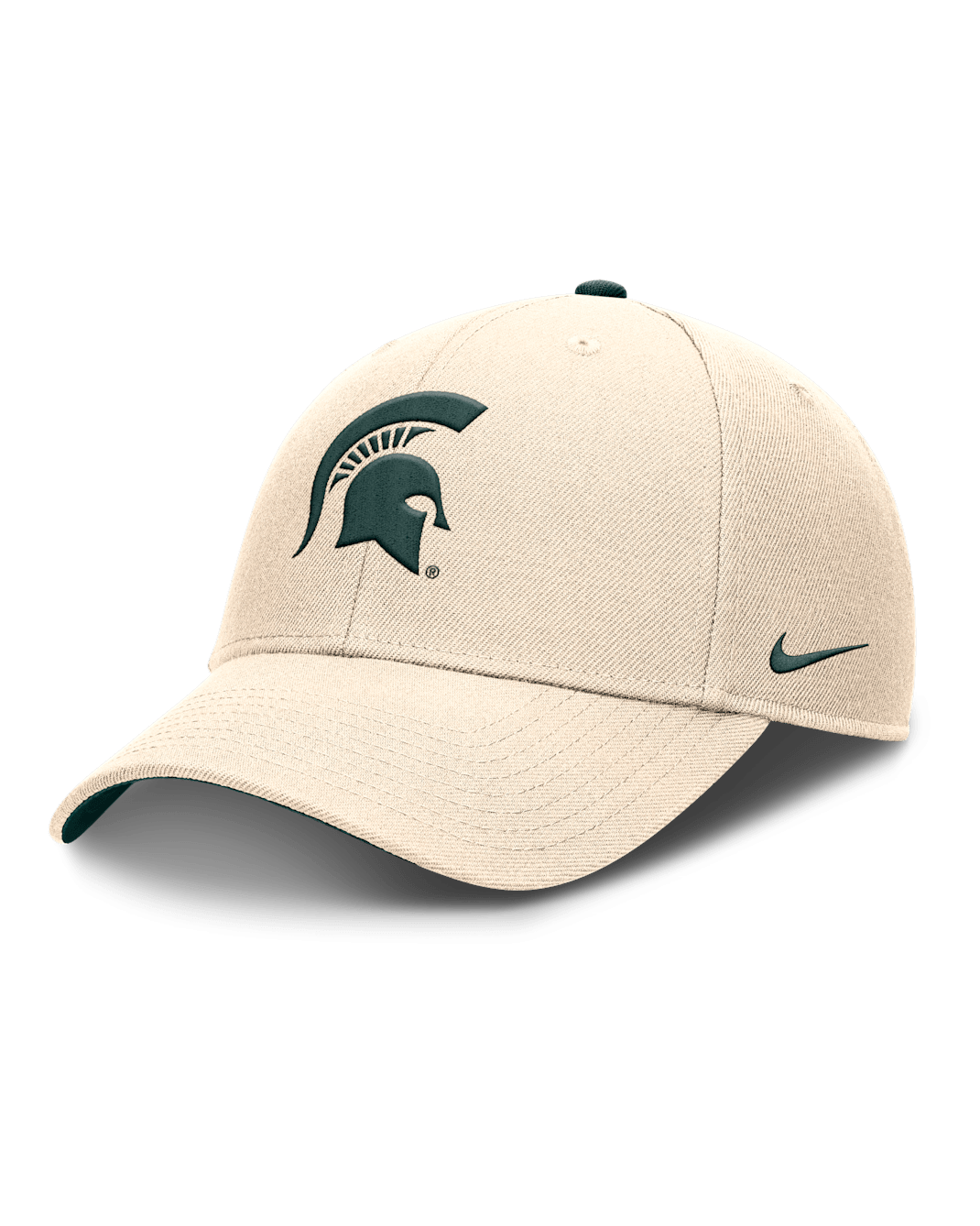 Gorra de rejilla universitaria Nike Dri-FIT ajustable para hombre Michigan State Primetime Rise - Natural