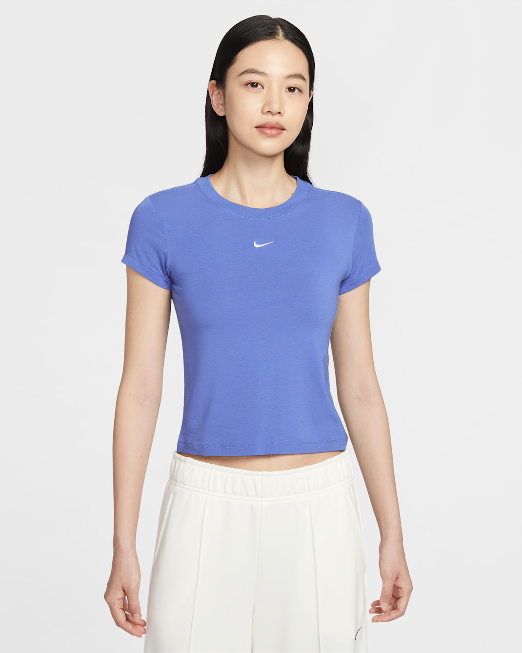 Nike Sportswear Chill Knit Women's T-shirt - Light Medium Blue/White