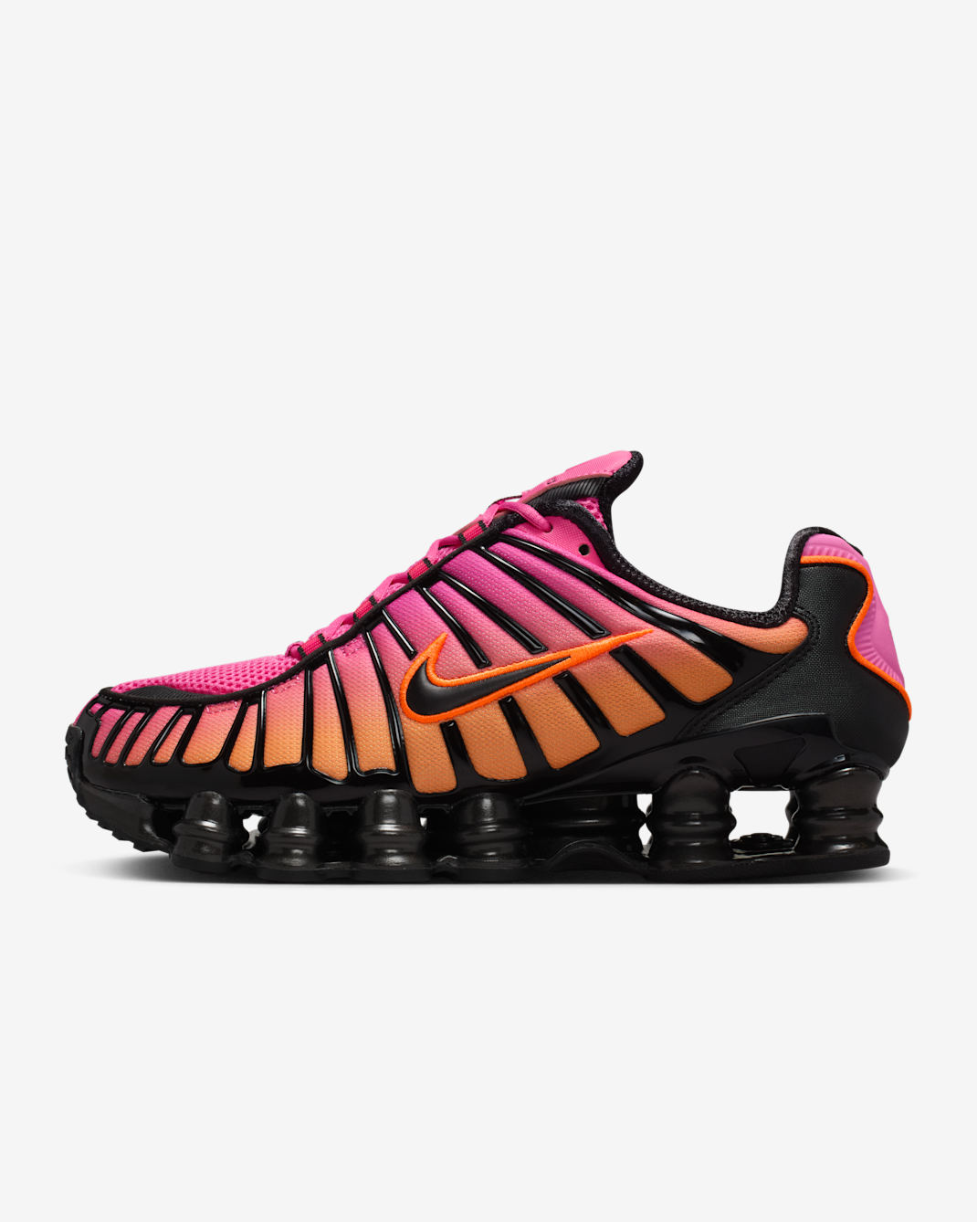 Tenis para mujer Nike Shox TL Fade - Rosa paleta/Negro metálico/Naranja total