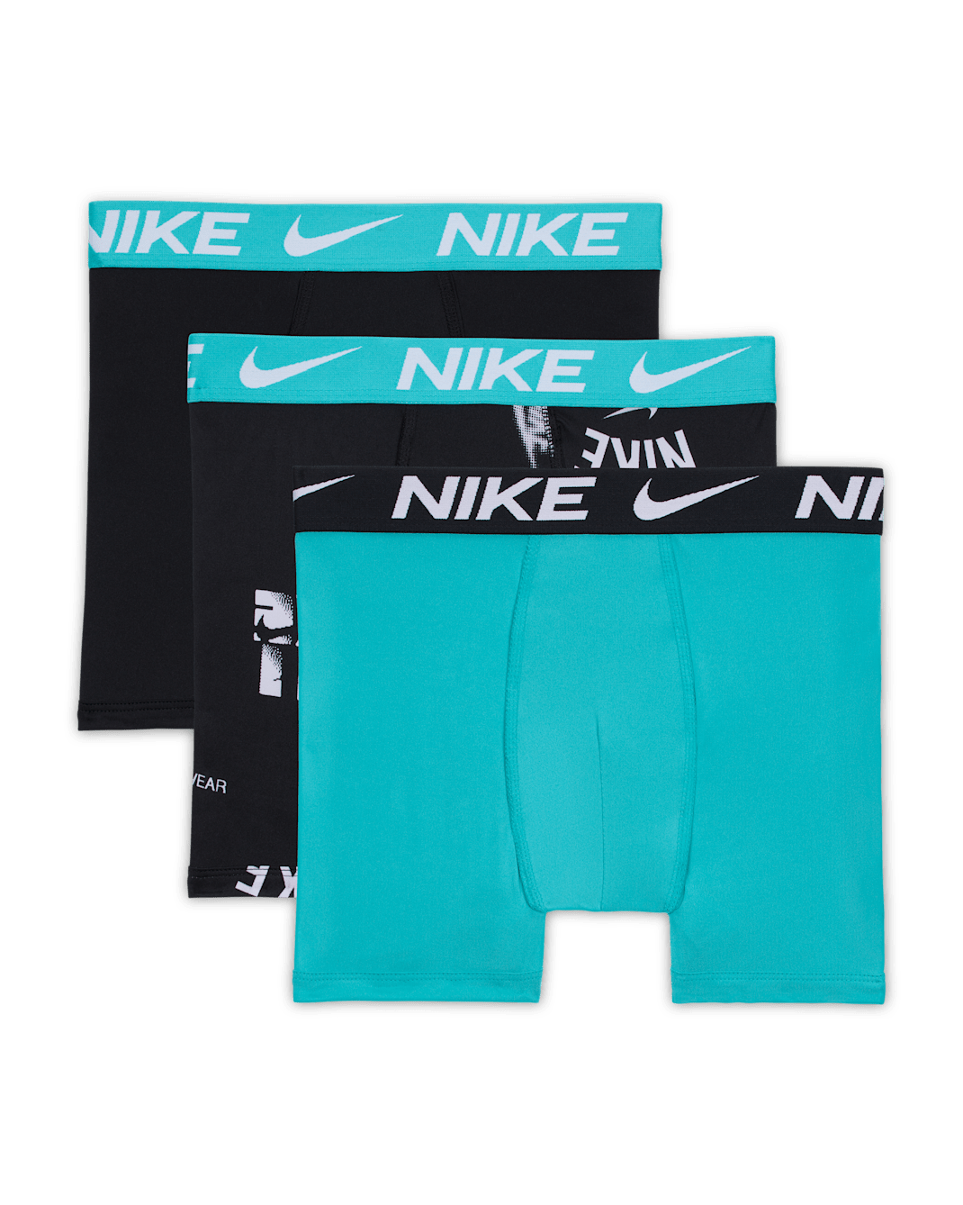 Nike Dri-FIT Essentials Big Kids' Printed Boxer Briefs (3-Pack) - Dusty Cactus