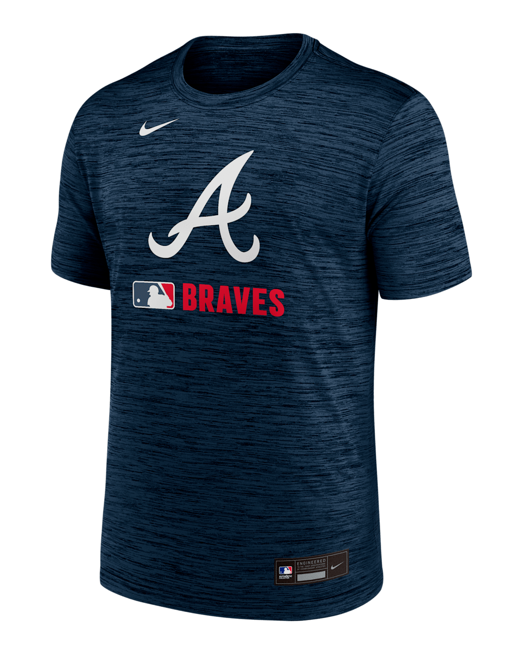 Atlanta Braves Authentic Collection Velocity Men's Nike Dri-FIT MLB T-Shirt - Navy