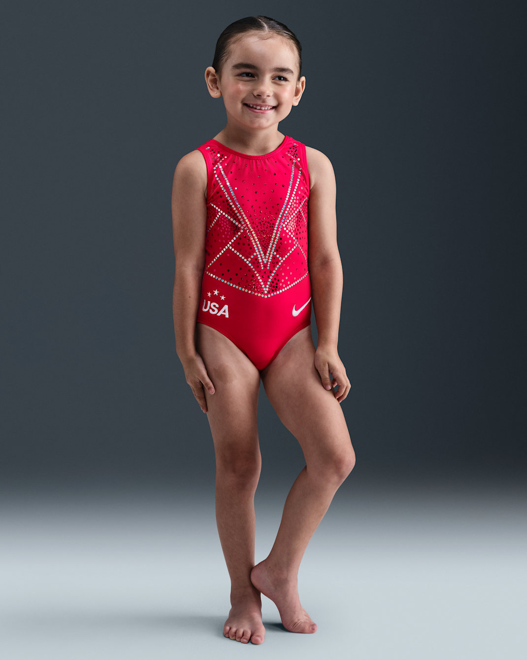 Leotardo Red Armour Nike Gymnastics - Rojo