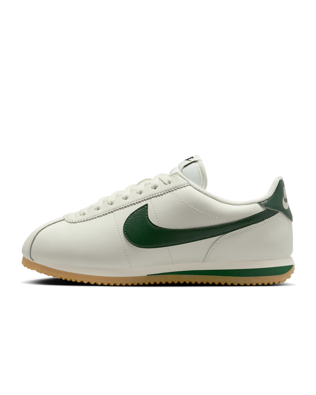 Nike Cortez Leather Women's Shoes - Sail/Gum Yellow/Black/Fir