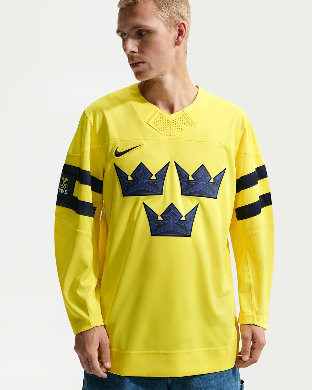 Pánský hokejový dres Nike „Team Sweden“ - Žlutá