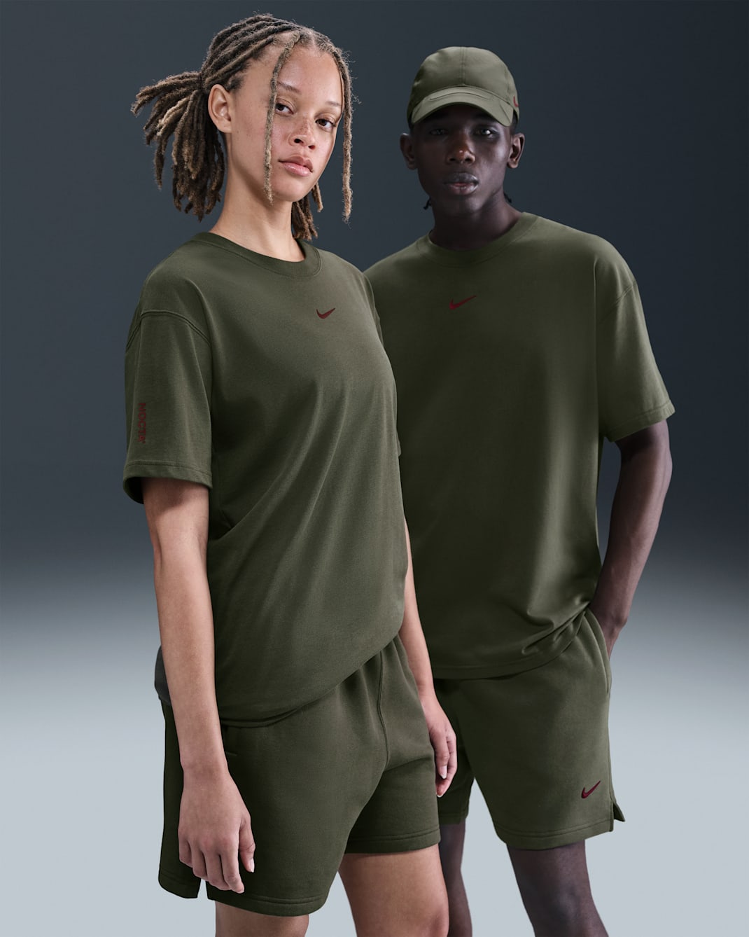 NOCTA Men's T-Shirt - Cargo Khaki/Team Red
