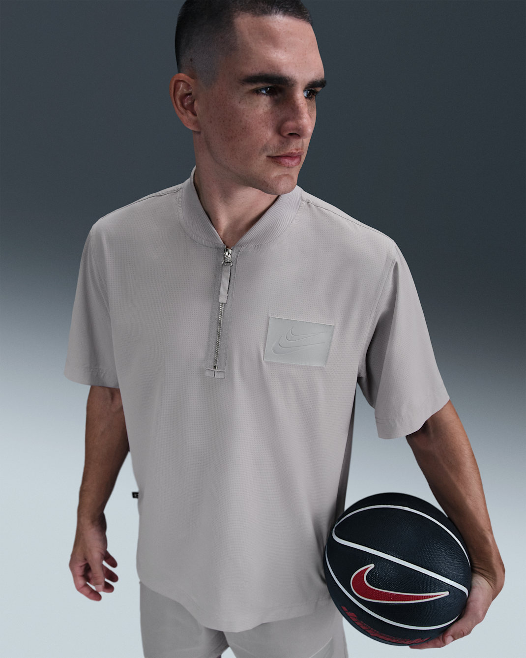 Playera de básquetbol de manga corta Dri-FIT para hombre Kevin Durant - Gris lobo/Polvo fotón