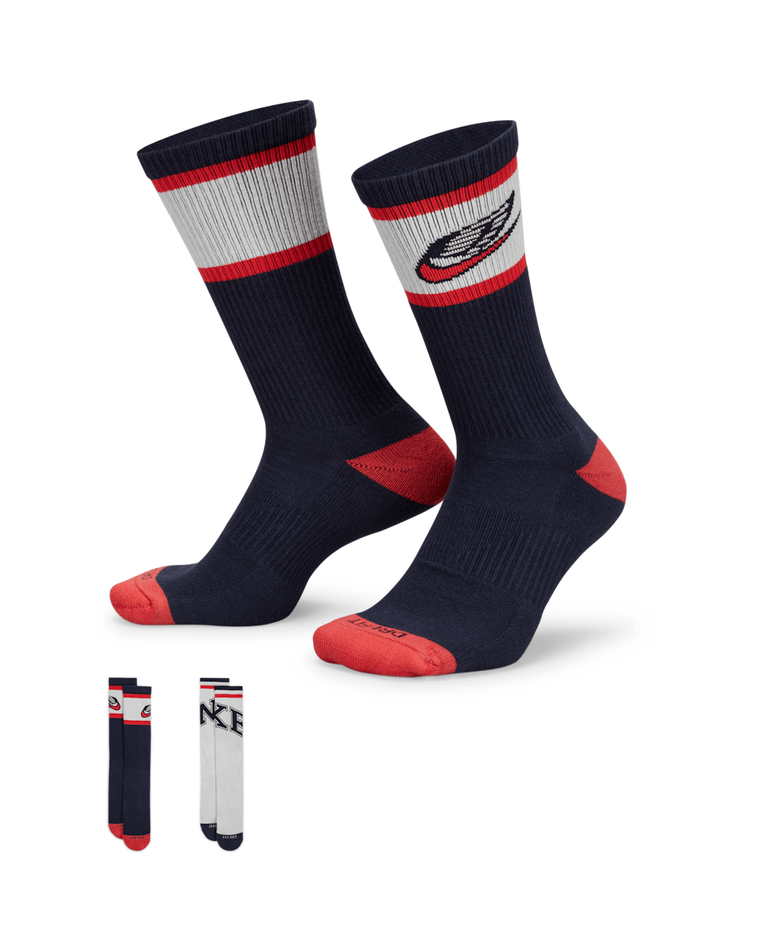 Nike Everyday Plus Cushioned Crew Socks (2 Pairs) - Multi-Colour