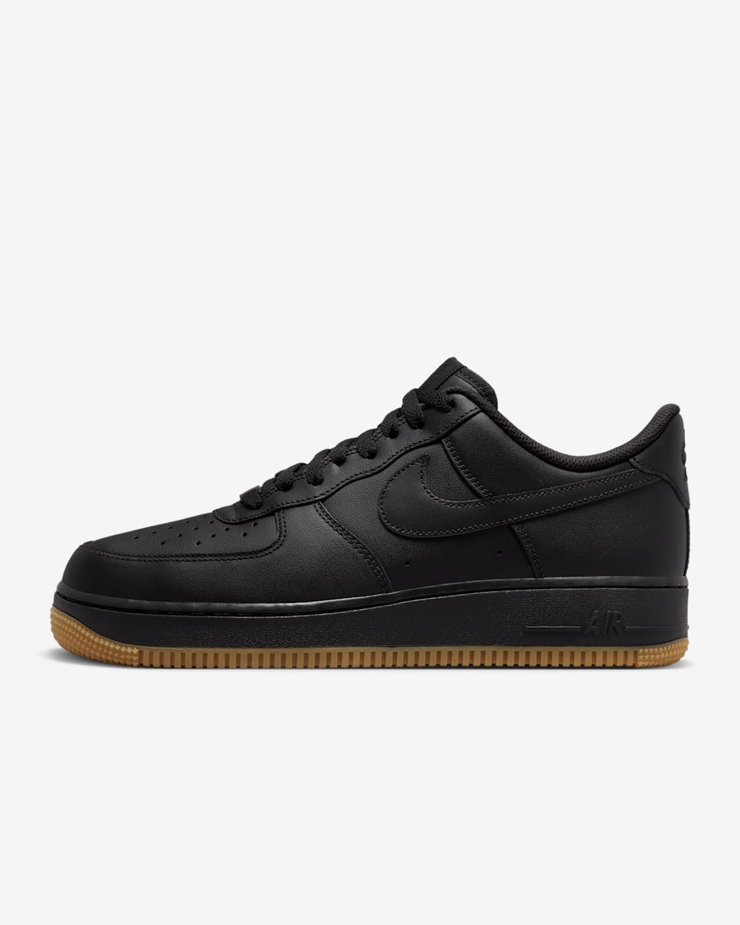 Nike Air Force 1 '07 Men's Shoes - Black/Gum Light Brown/Black