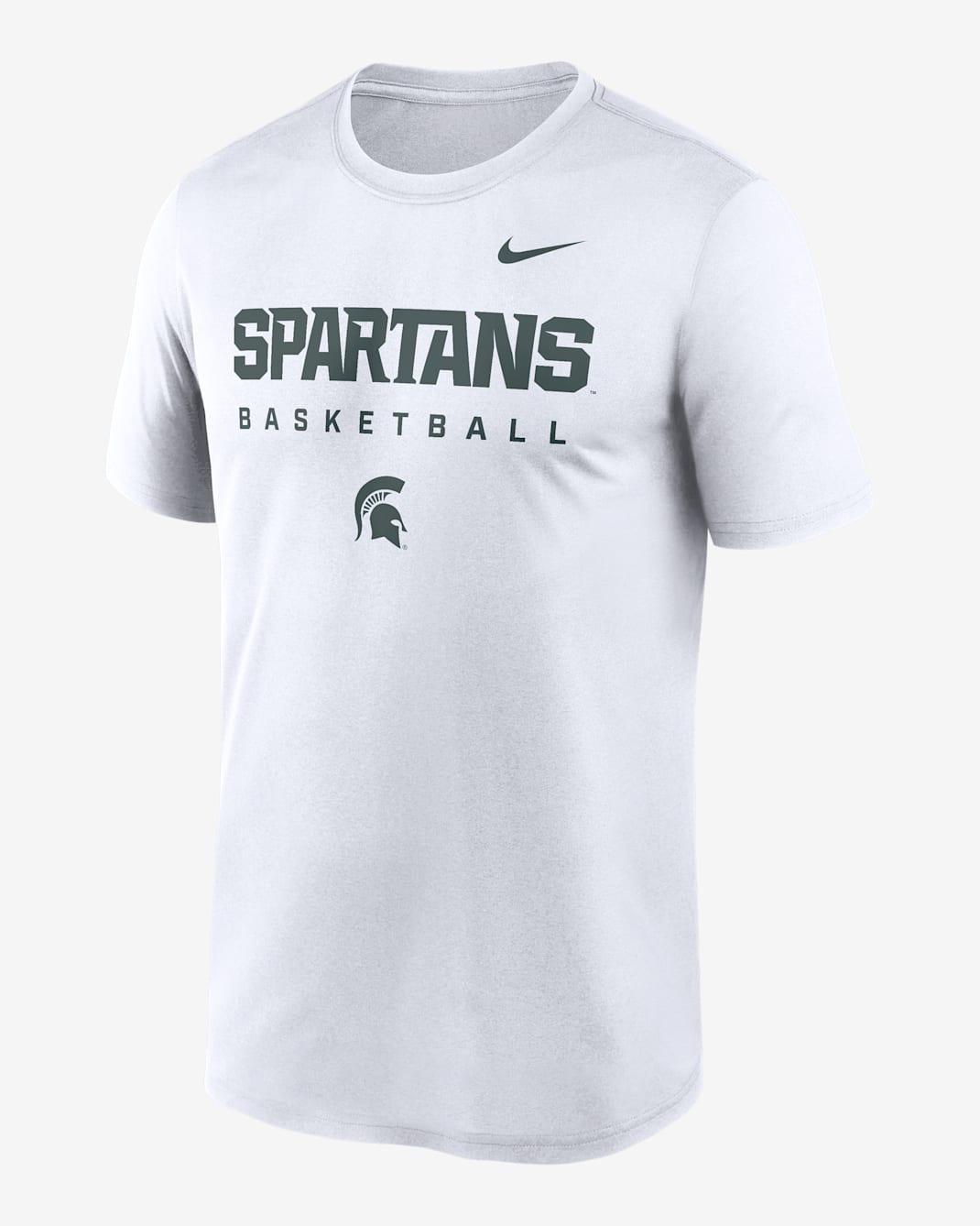 Michigan State Courtside Basketball Legend Men's Nike Dri-FIT College T-Shirt - White
