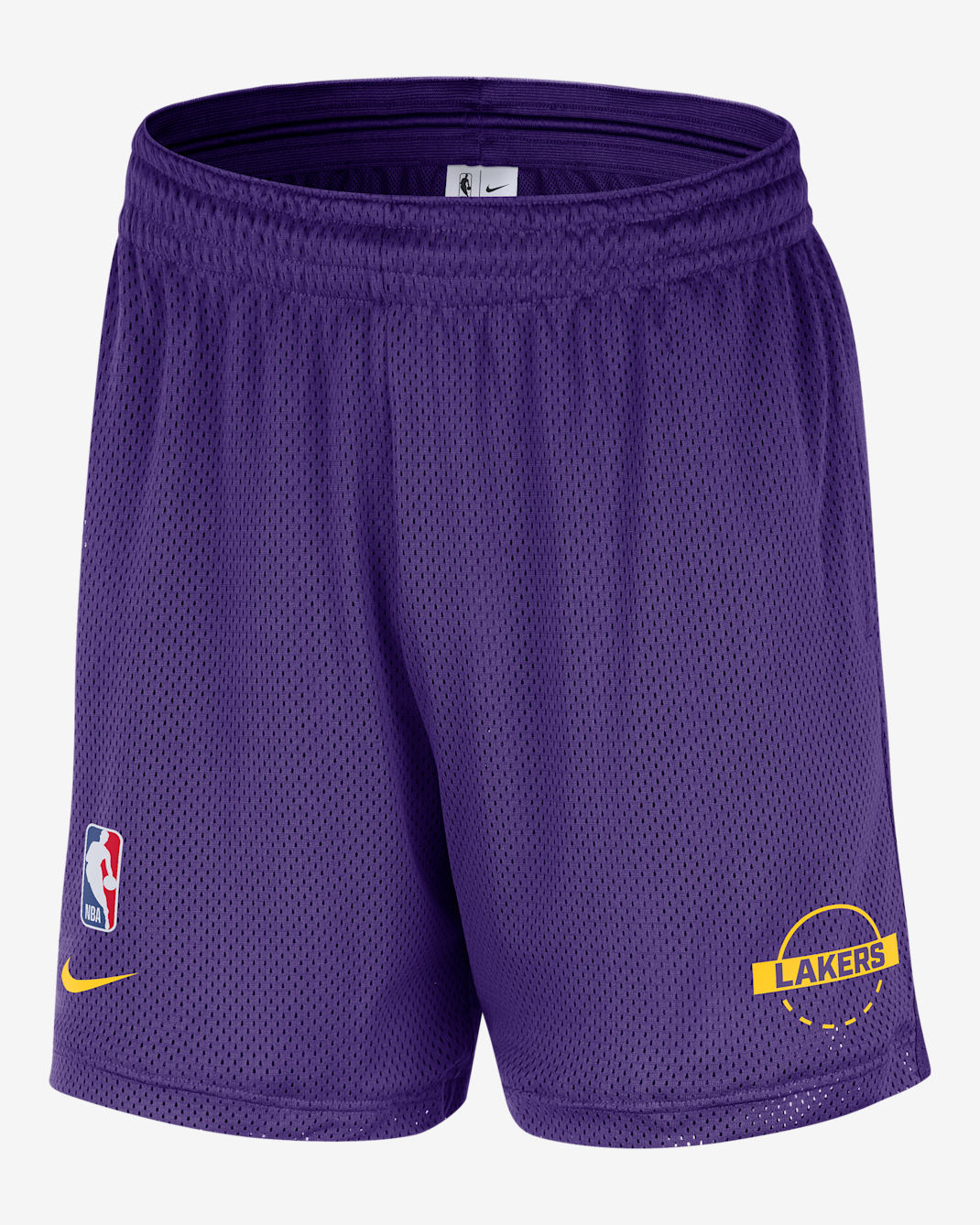 Los Angeles Lakers Men's Nike NBA Mesh Shorts - Field Purple/Amarillo