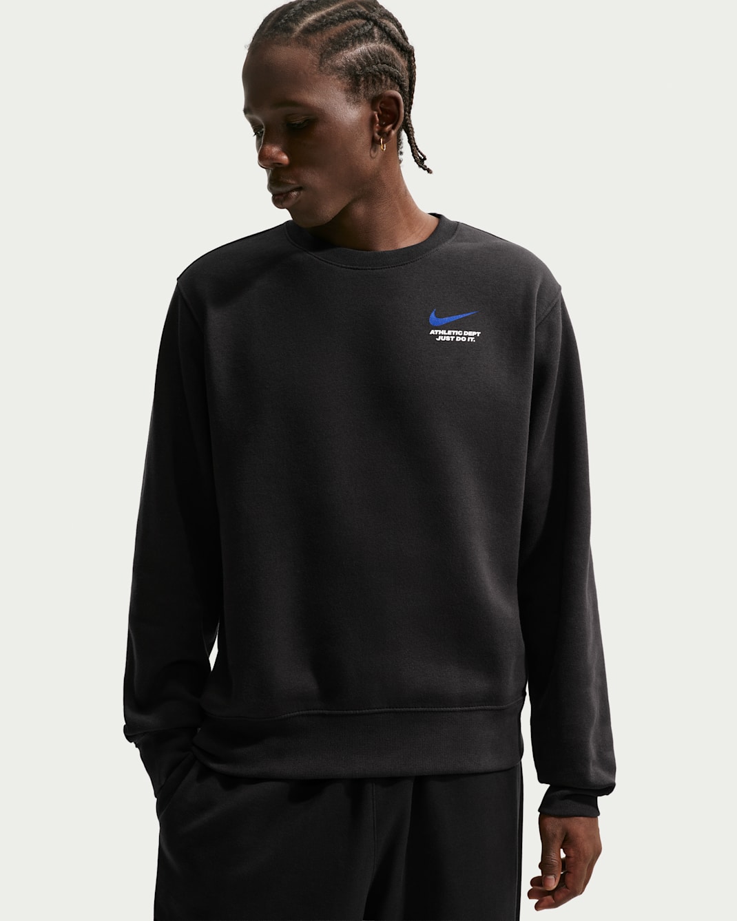 Nike Sportswear Club Men's Fleece Crew - Black