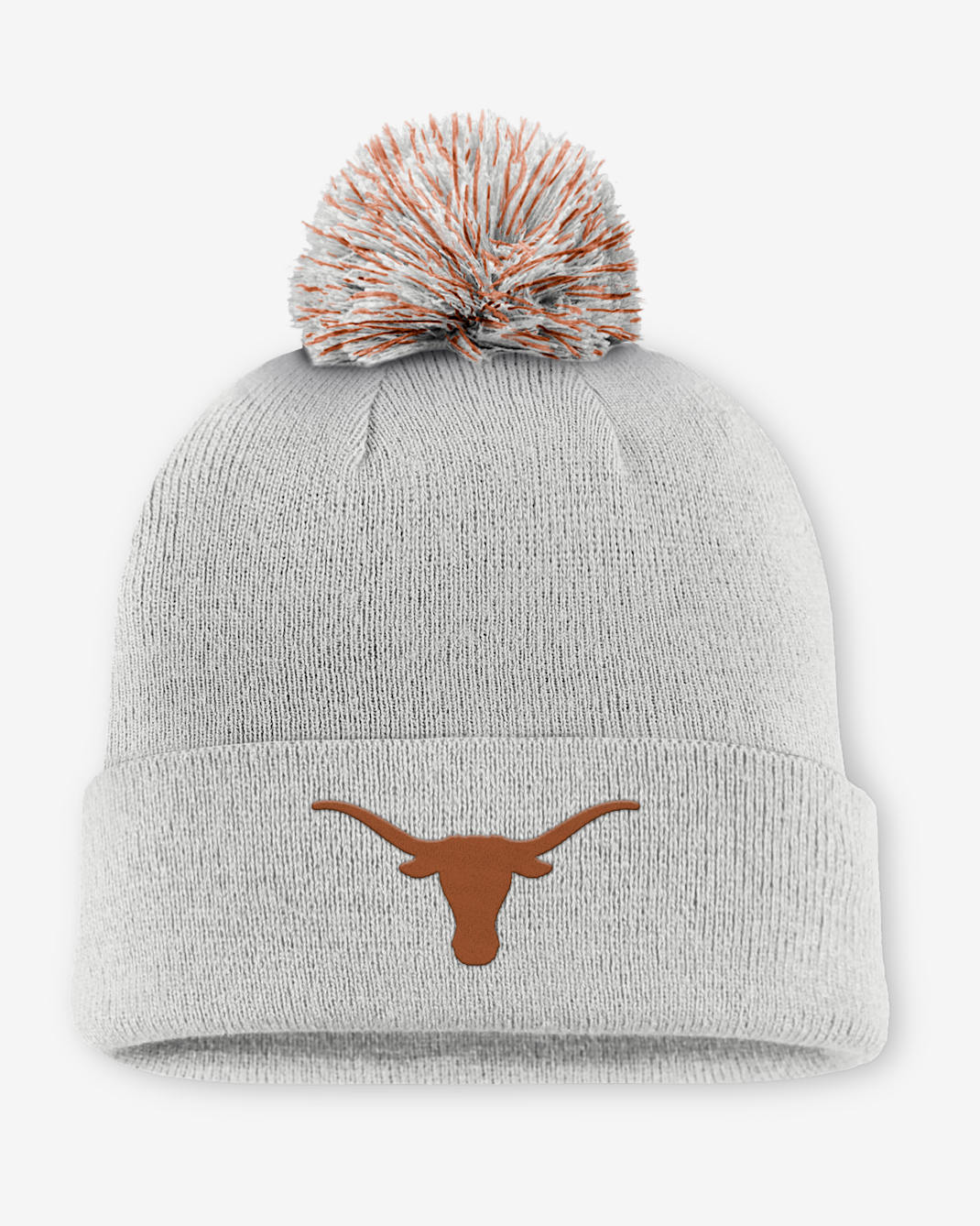 Gorro con dobladillo y pompón universitario Nike para hombre Texas Primetime Campus Toned - Gris