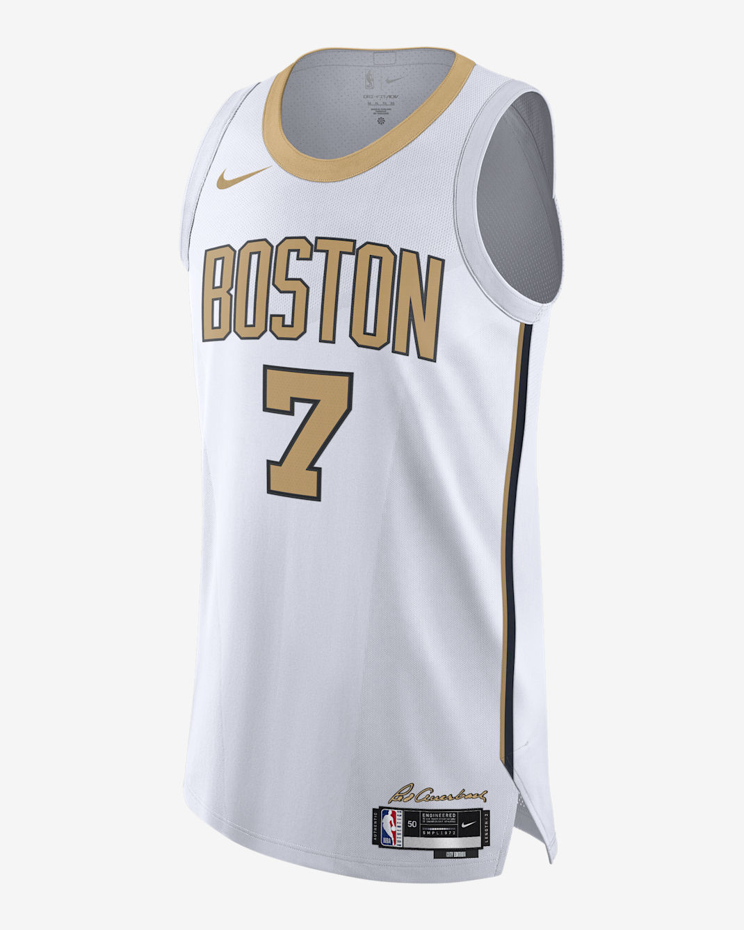 Jaylen Brown Boston Celtics City Edition Men's Nike Dri-FIT ADV NBA Authentic Jersey - White