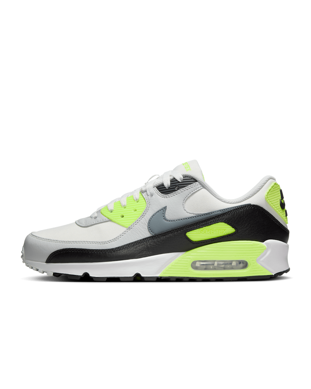 Tenis acondicionados para el invierno para hombre Nike Air Max 90 GORE-TEX - Blanco cumbre/Volt/Negro/Gris azulado
