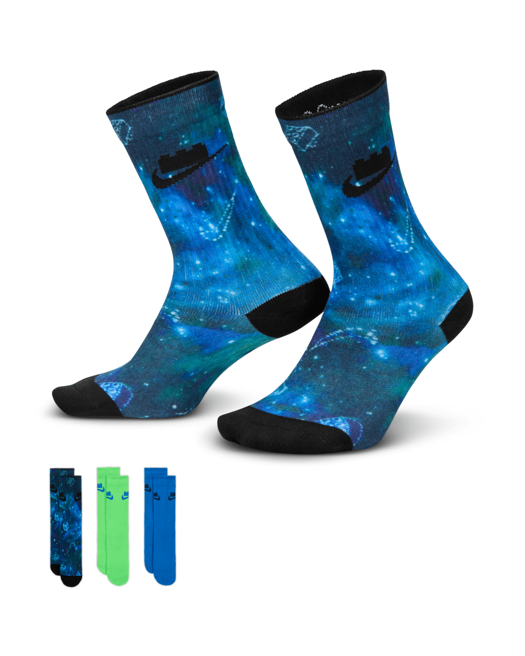 Chaussettes mi-mollet Nike x LEGO® Collection Everyday Essentials (3 paires) - Multicolore