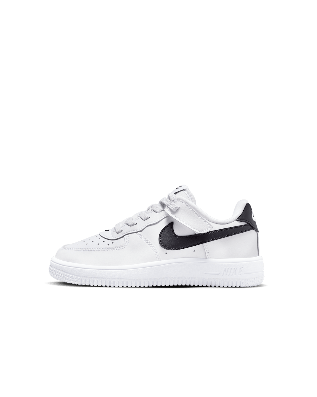 Nike Force 1 Low EasyOn Younger Kids' Shoes - White/Black