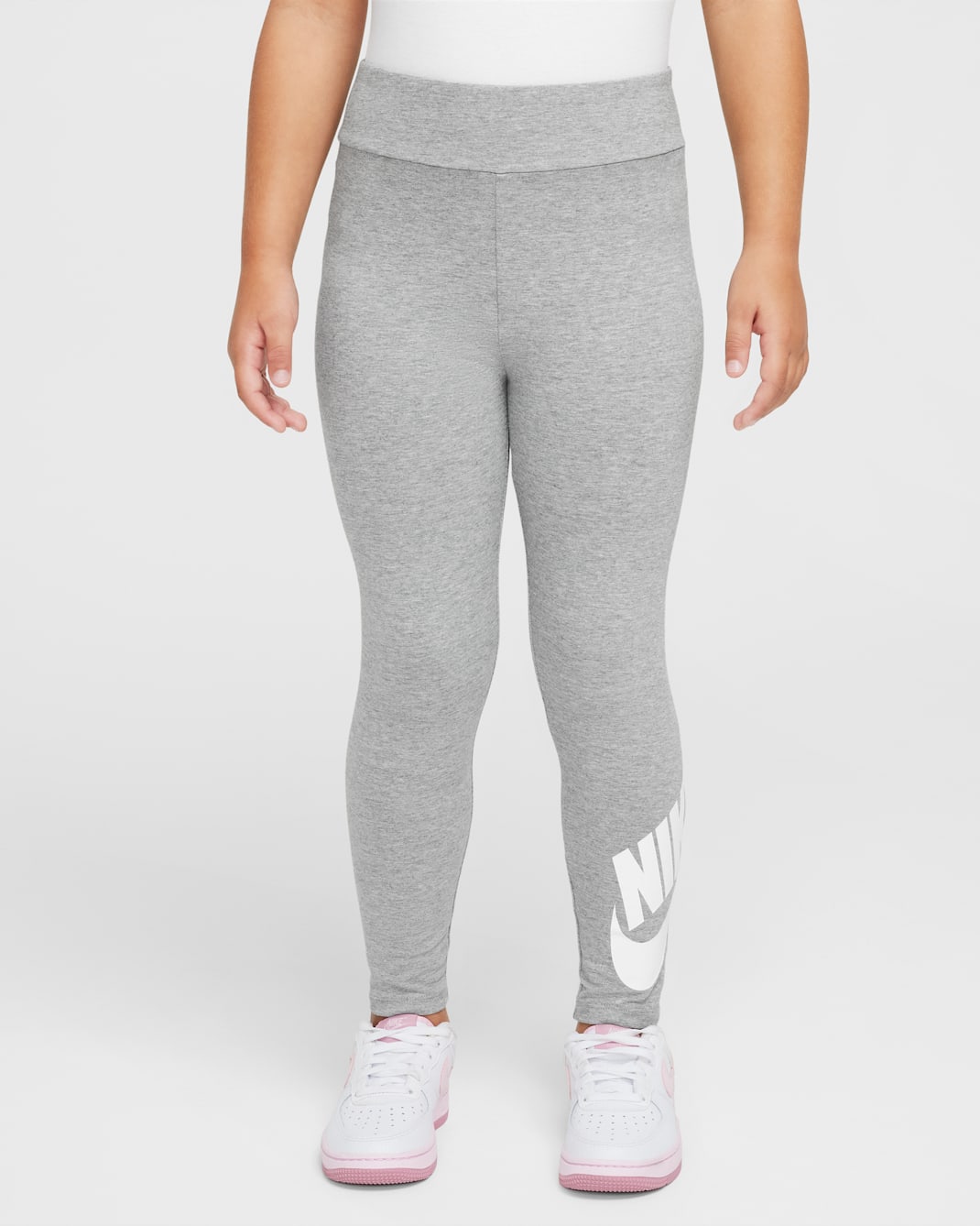 Leggings para niños talla pequeña Nike - Gris oscuro jaspeado
