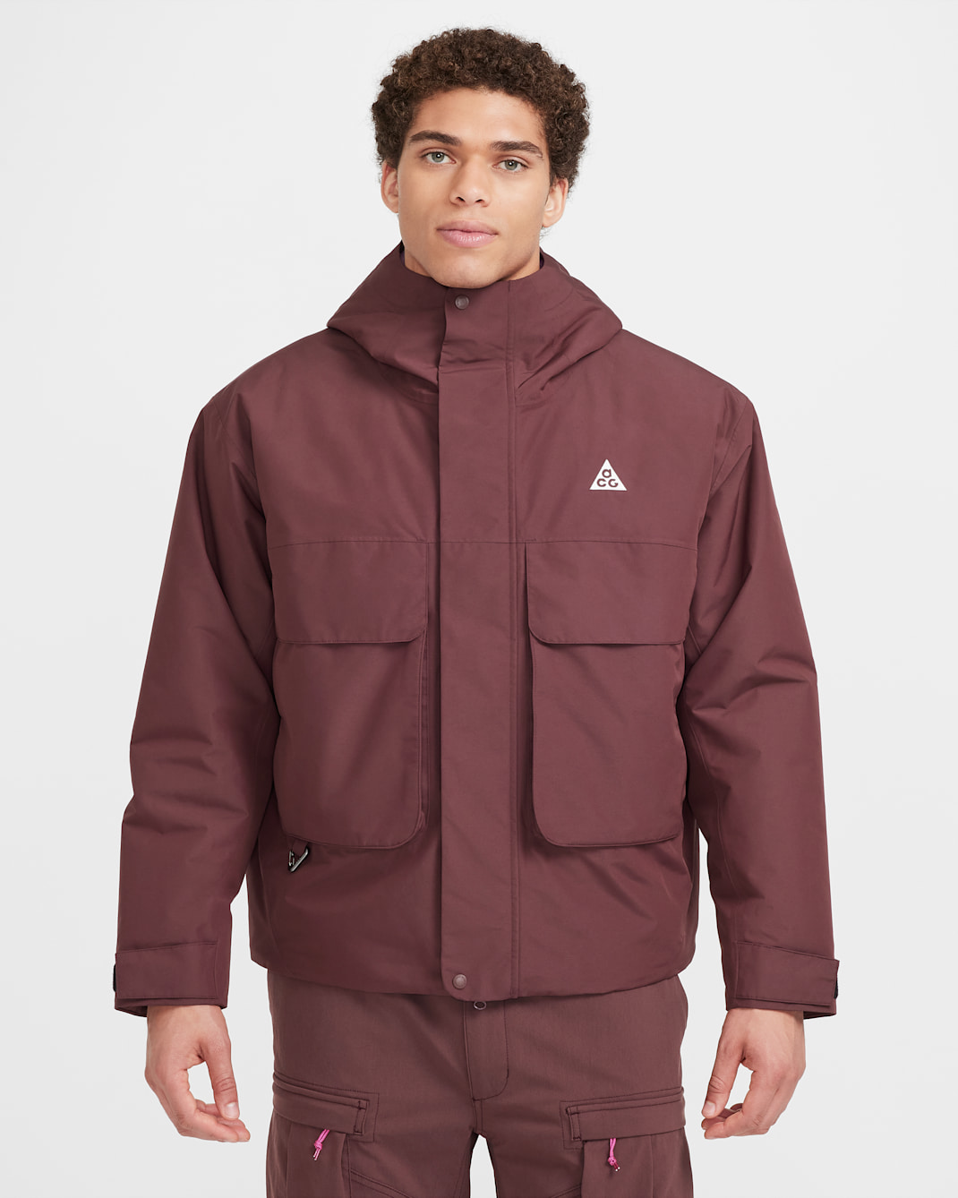 Nike ACG PrimaLoft® "Skull Peak" Men's Storm-FIT Jacket - Burgundy Crush/Beyond Pink/Black/Summit White