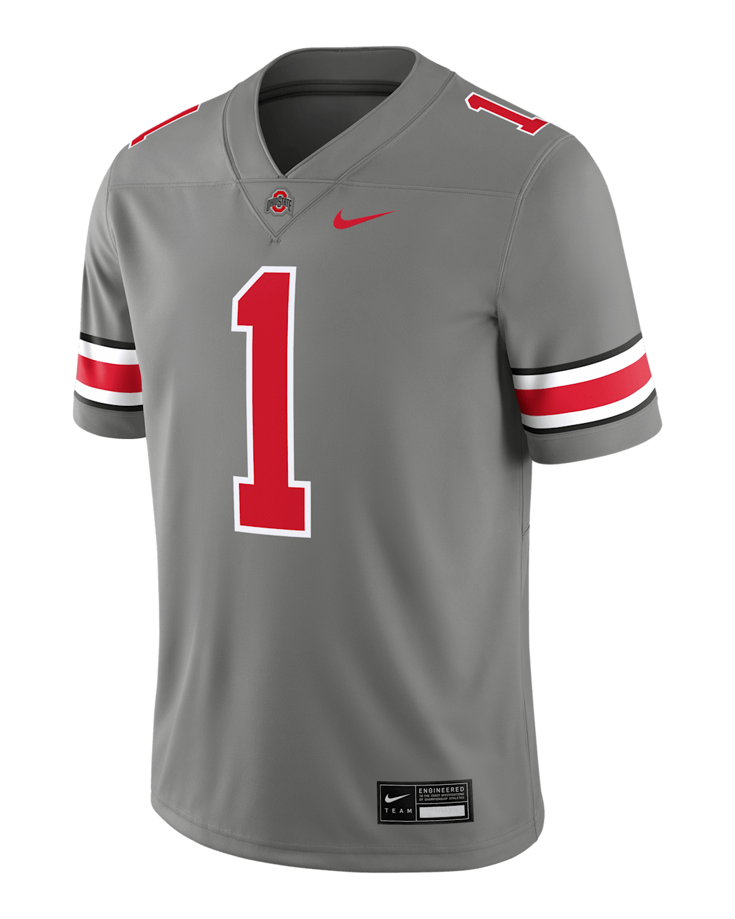 Ohio State Buckeyes Men's Nike Dri-FIT College Game Jersey - Dark Steel Grey